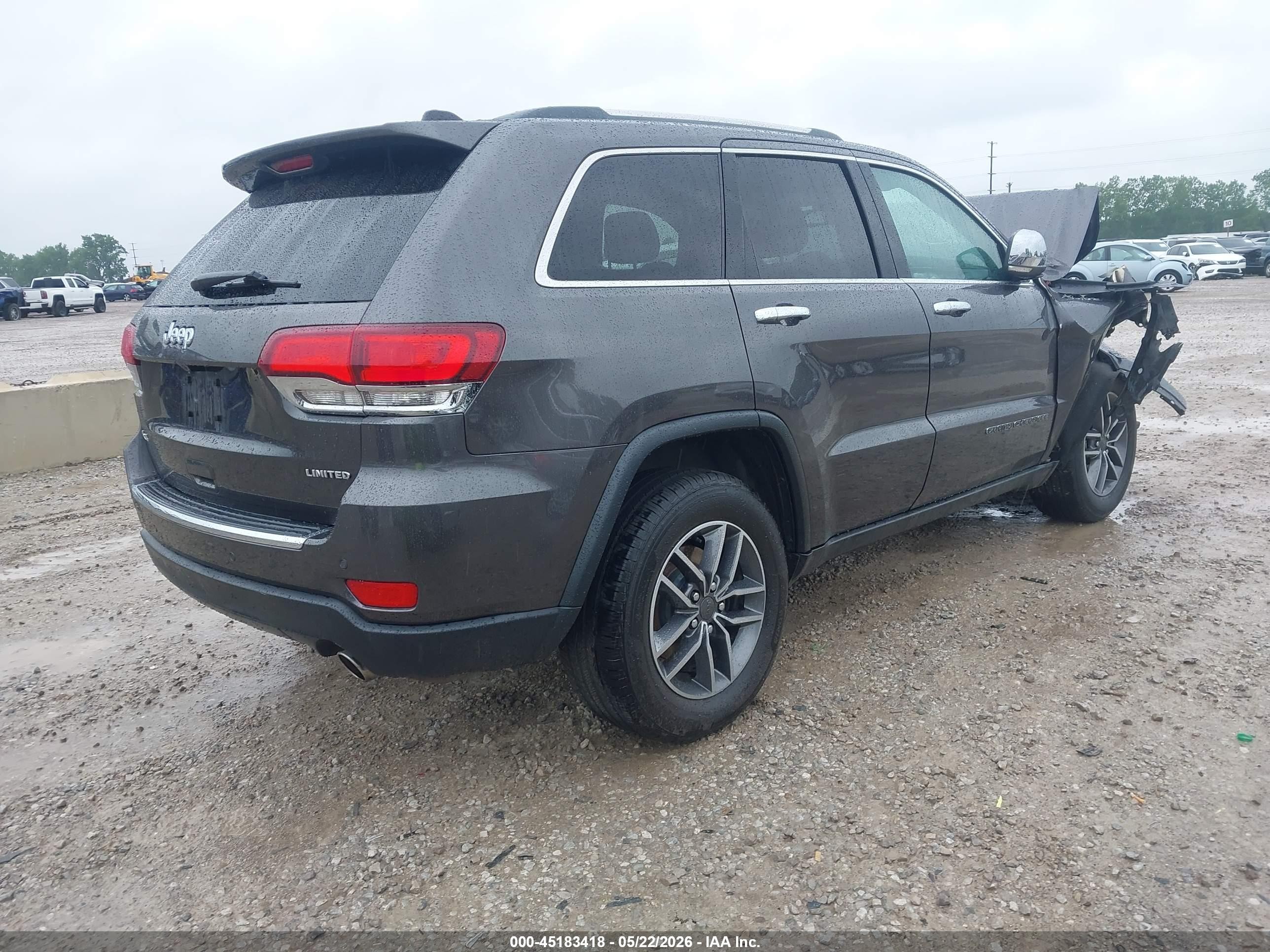 2020 Jeep Grand Cherokee Limited 4x4 Серый vin: 1C4RJFBG3LC201265