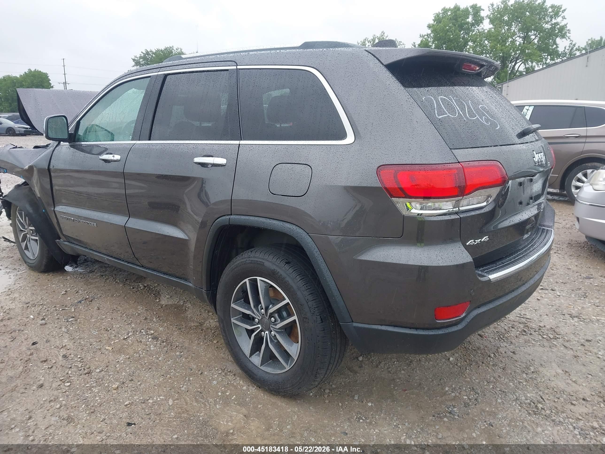 2020 Jeep Grand Cherokee Limited 4x4 Серый vin: 1C4RJFBG3LC201265