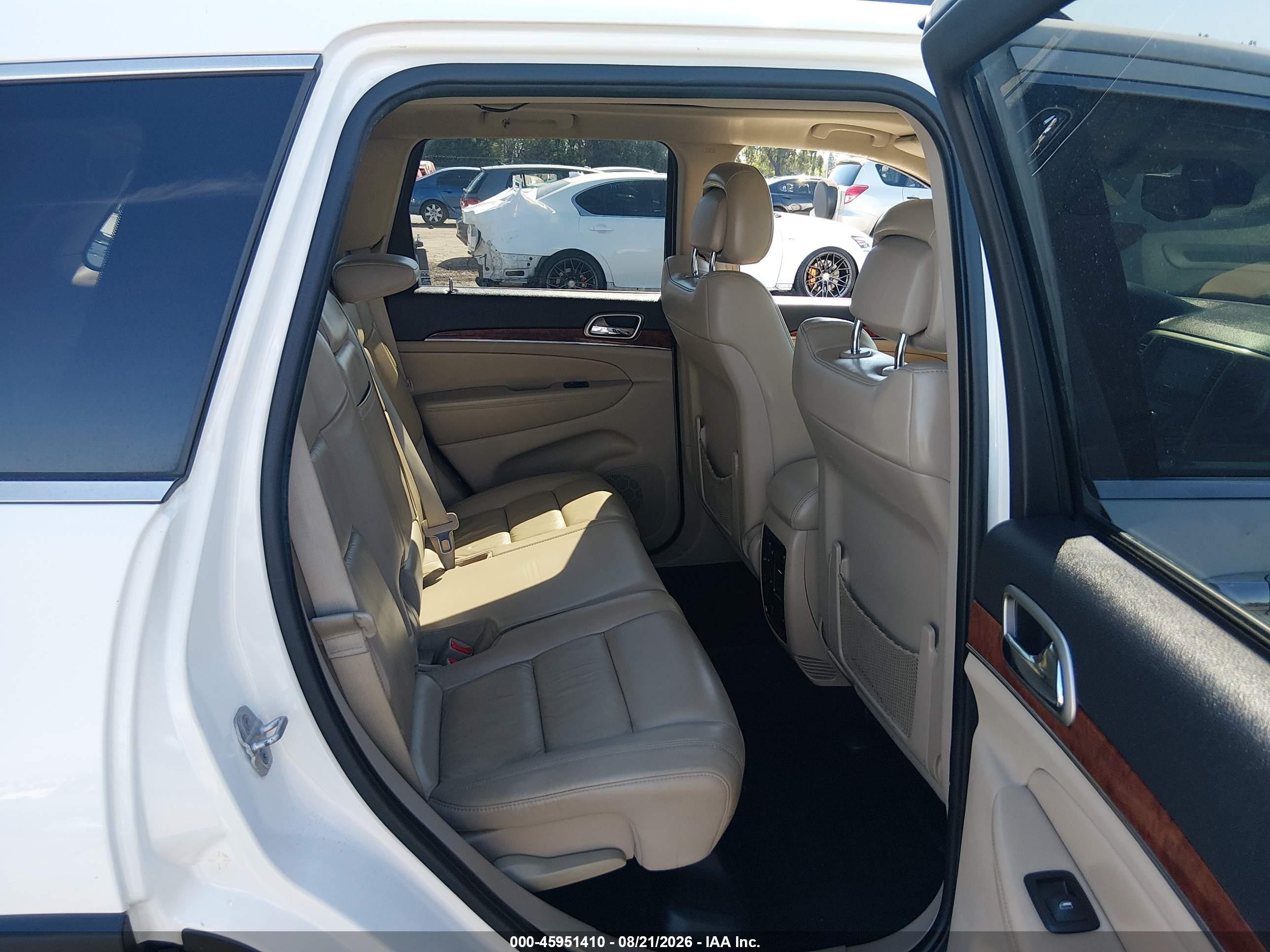 2012 Jeep Grand Cherokee Limited White vin: 1C4RJFBG4CC217314