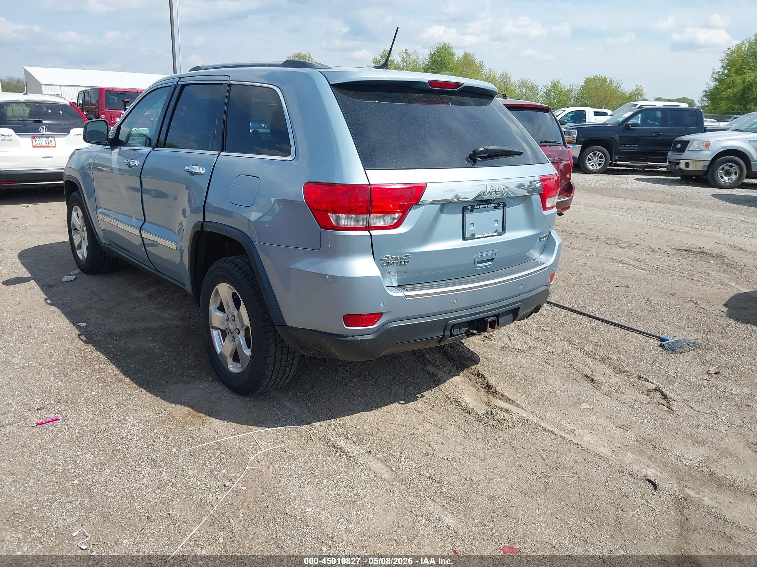 2012 Jeep Grand Cherokee Limited Light Blue vin: 1C4RJFBG4CC238261