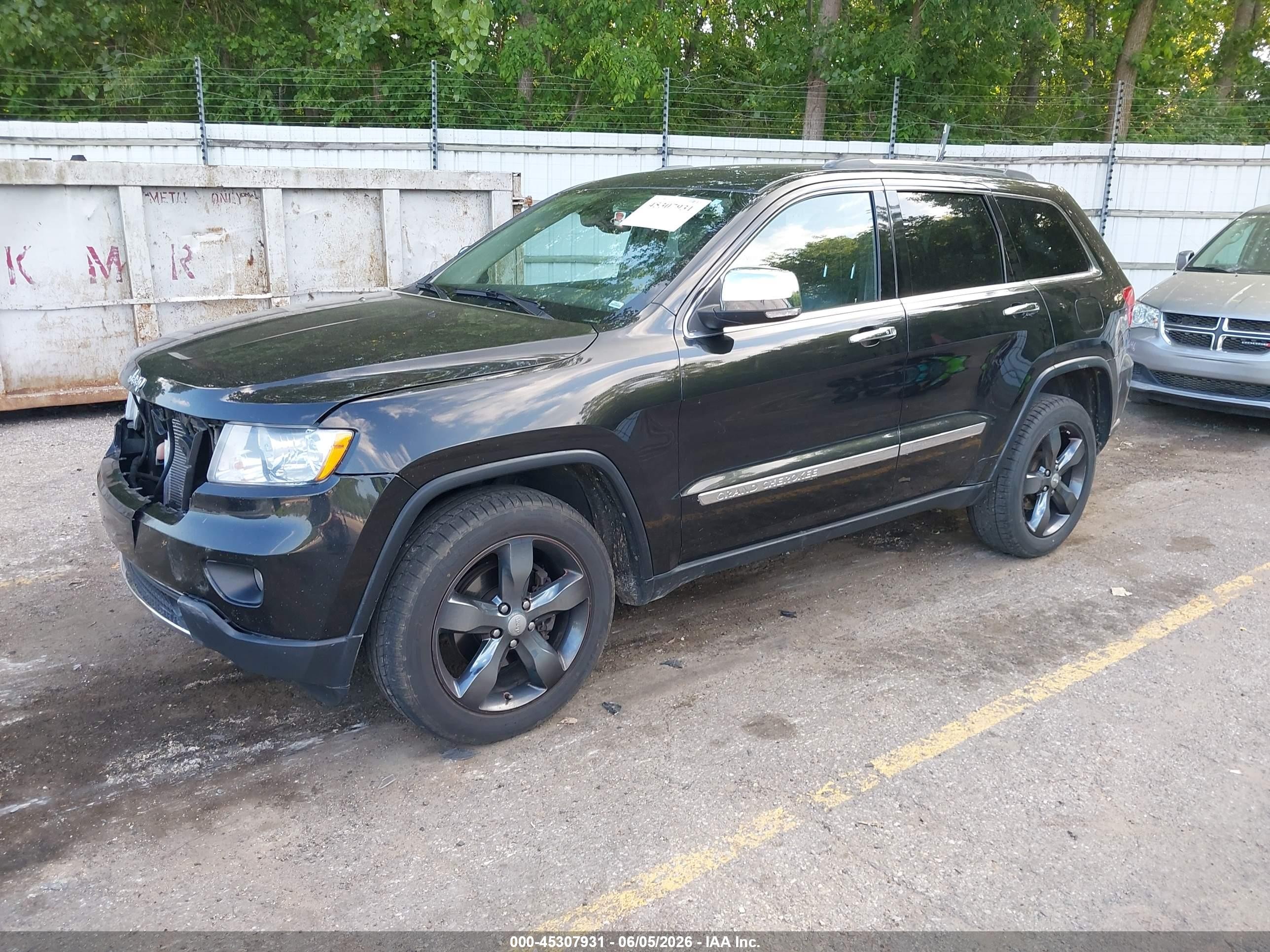 2012 Jeep Grand Cherokee Limited Black vin: 1C4RJFBG4CC288738