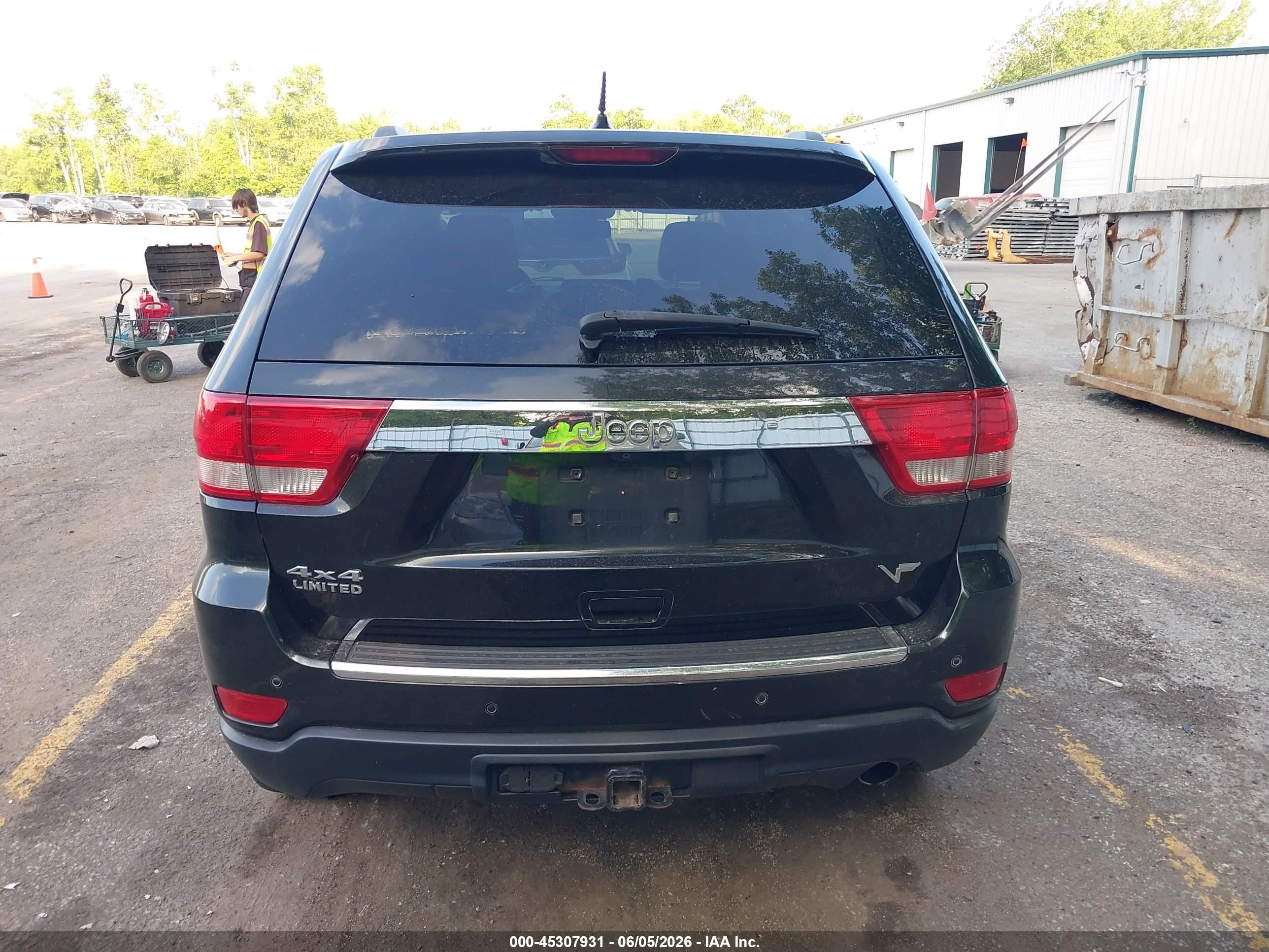 2012 Jeep Grand Cherokee Limited Black vin: 1C4RJFBG4CC288738