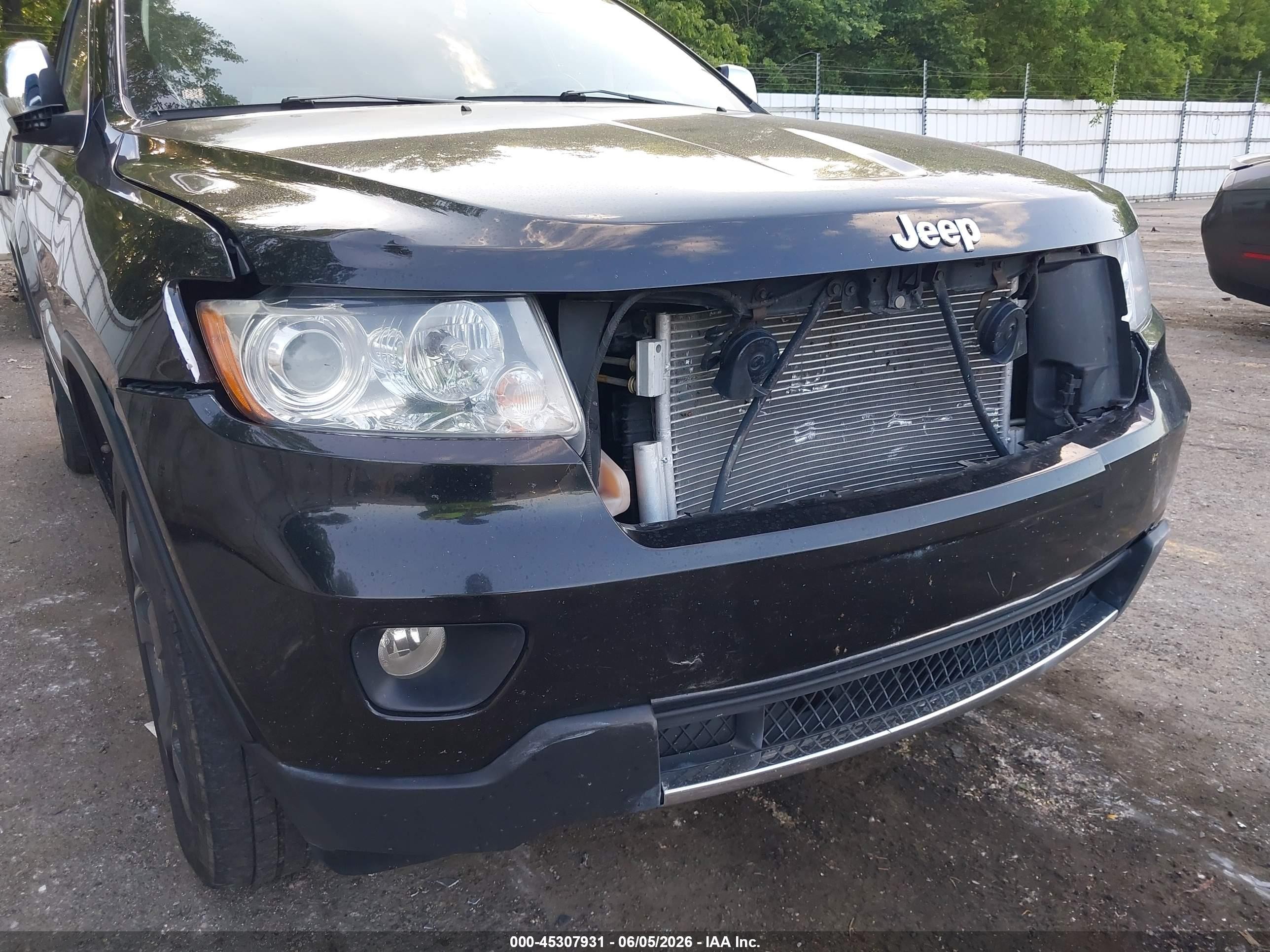 2012 Jeep Grand Cherokee Limited Black vin: 1C4RJFBG4CC288738