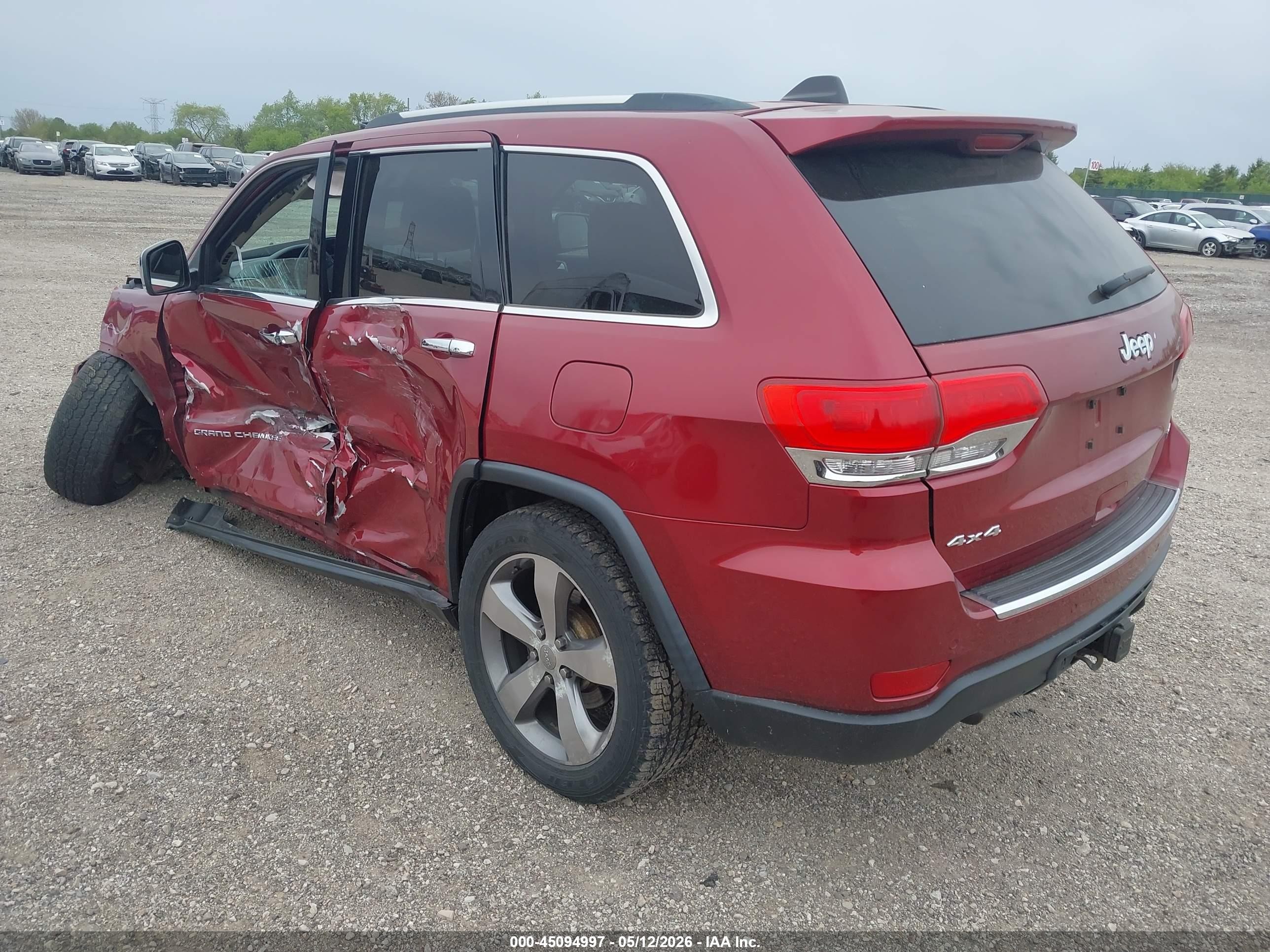2014 Jeep Grand Cherokee Limited Red vin: 1C4RJFBG4EC112694