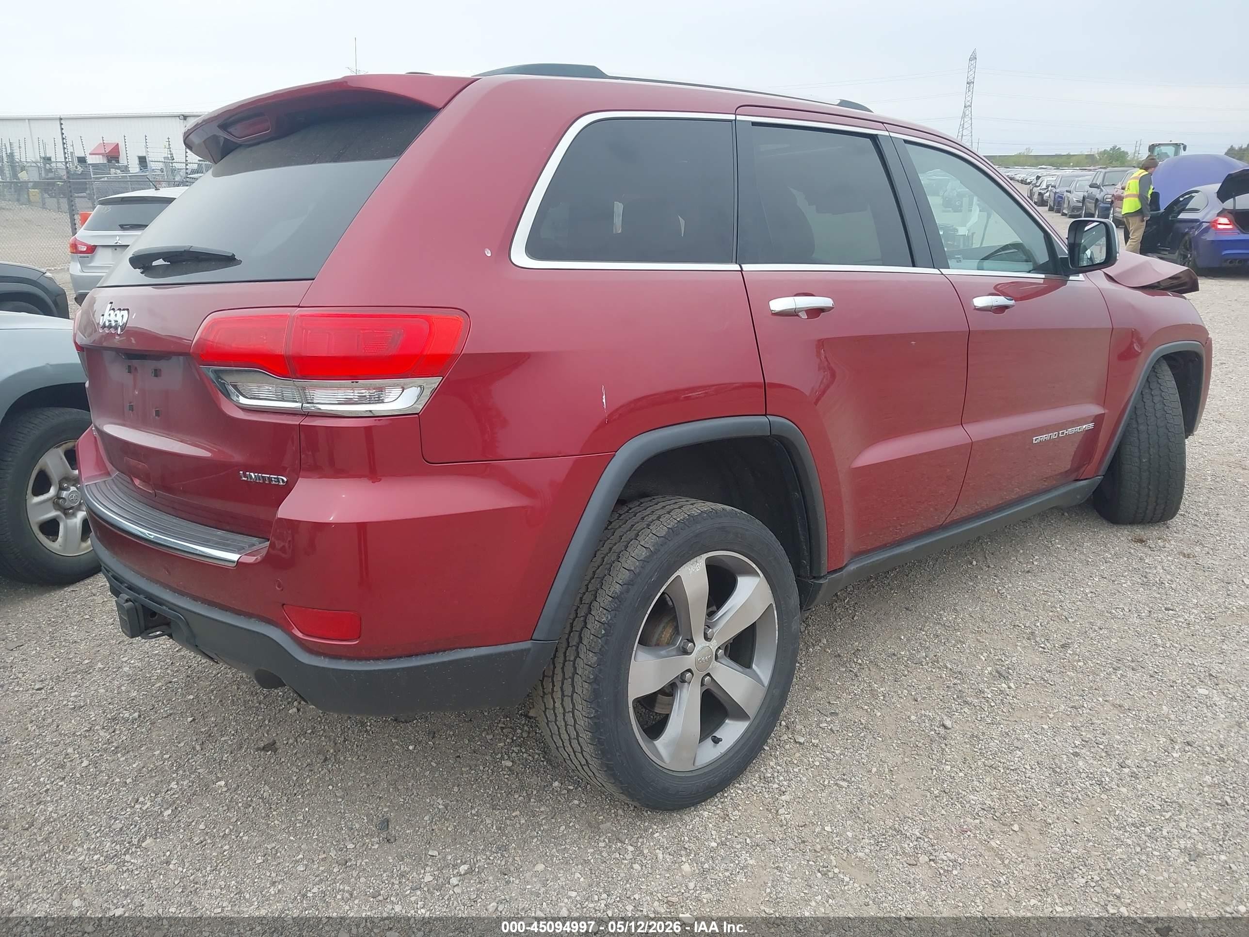 2014 Jeep Grand Cherokee Limited Red vin: 1C4RJFBG4EC112694