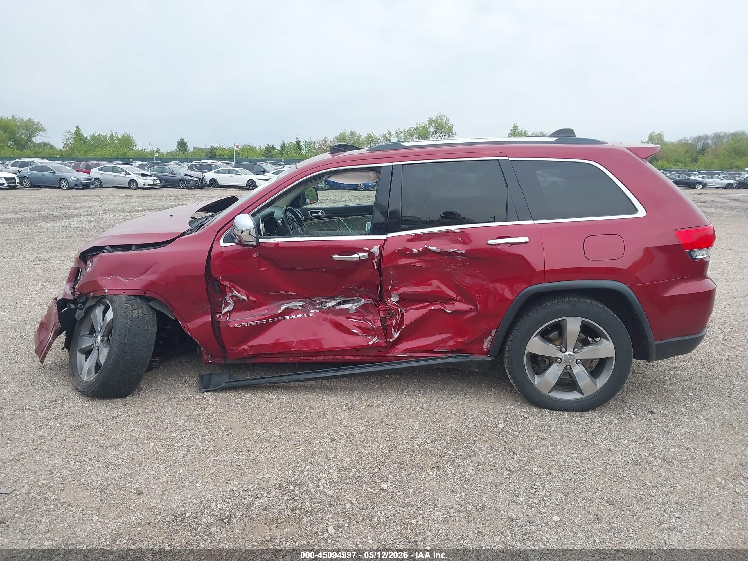 2014 Jeep Grand Cherokee Limited Red vin: 1C4RJFBG4EC112694