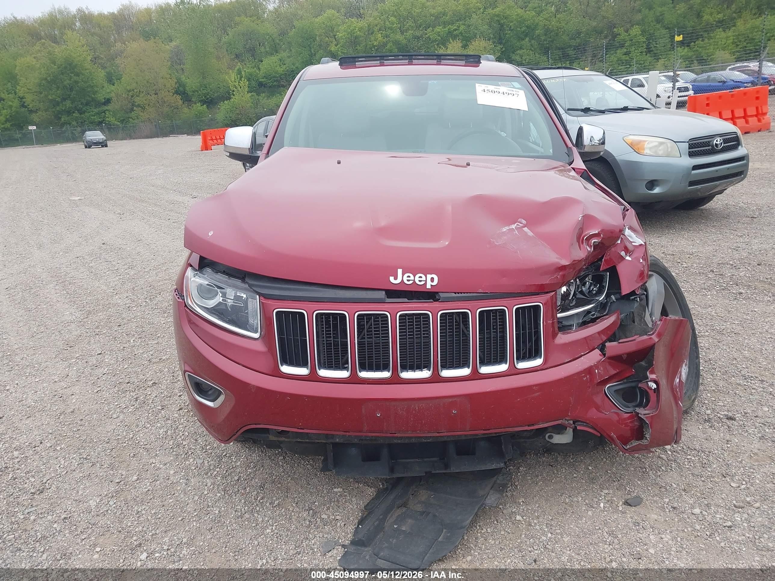 2014 Jeep Grand Cherokee Limited Red vin: 1C4RJFBG4EC112694