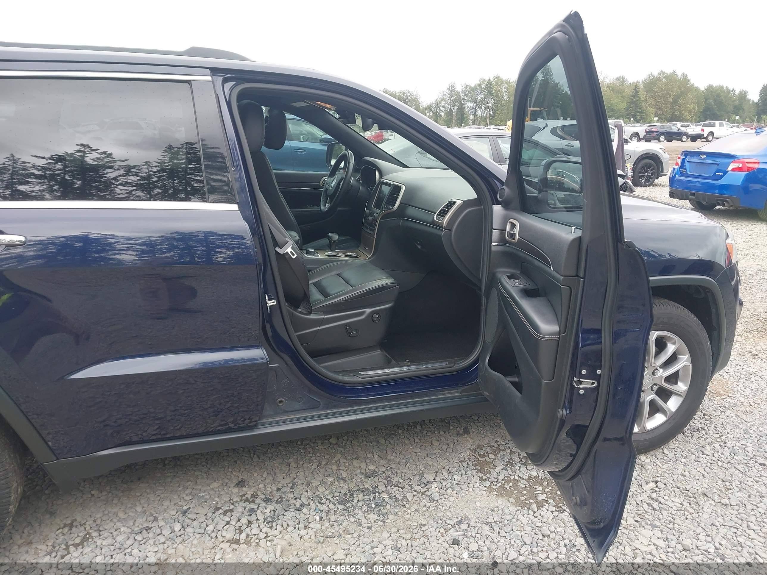 2014 Jeep Grand Cherokee Limited Blue vin: 1C4RJFBG4EC197231