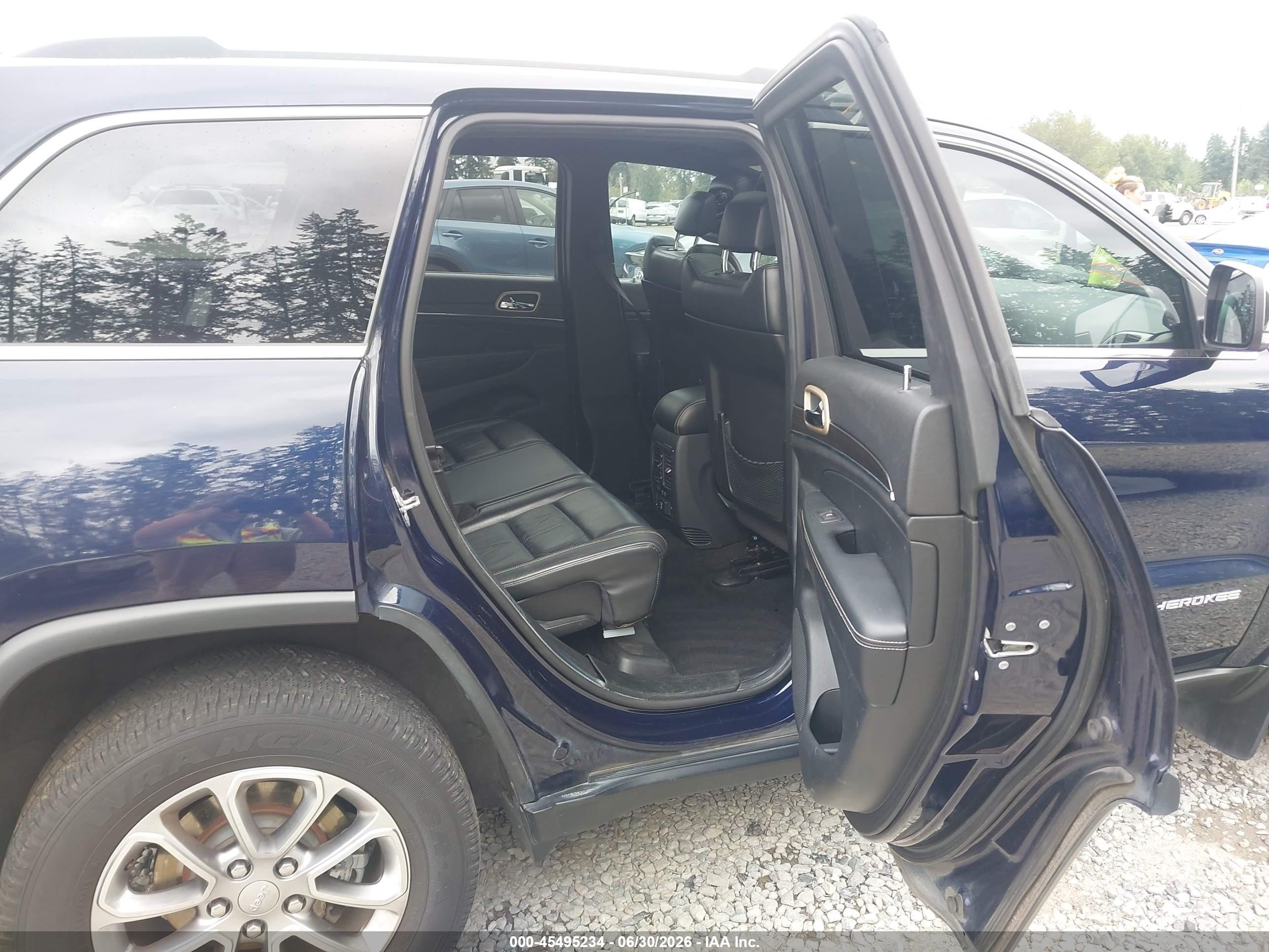 2014 Jeep Grand Cherokee Limited Blue vin: 1C4RJFBG4EC197231