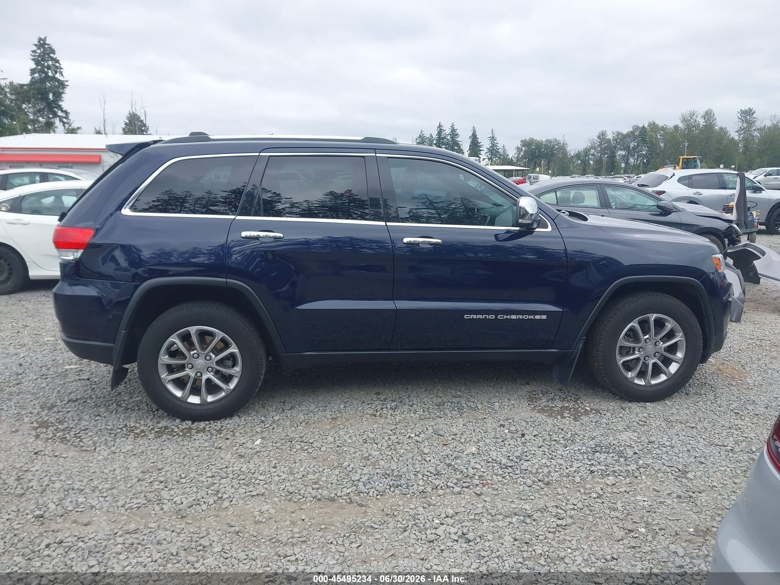 2014 Jeep Grand Cherokee Limited Blue vin: 1C4RJFBG4EC197231
