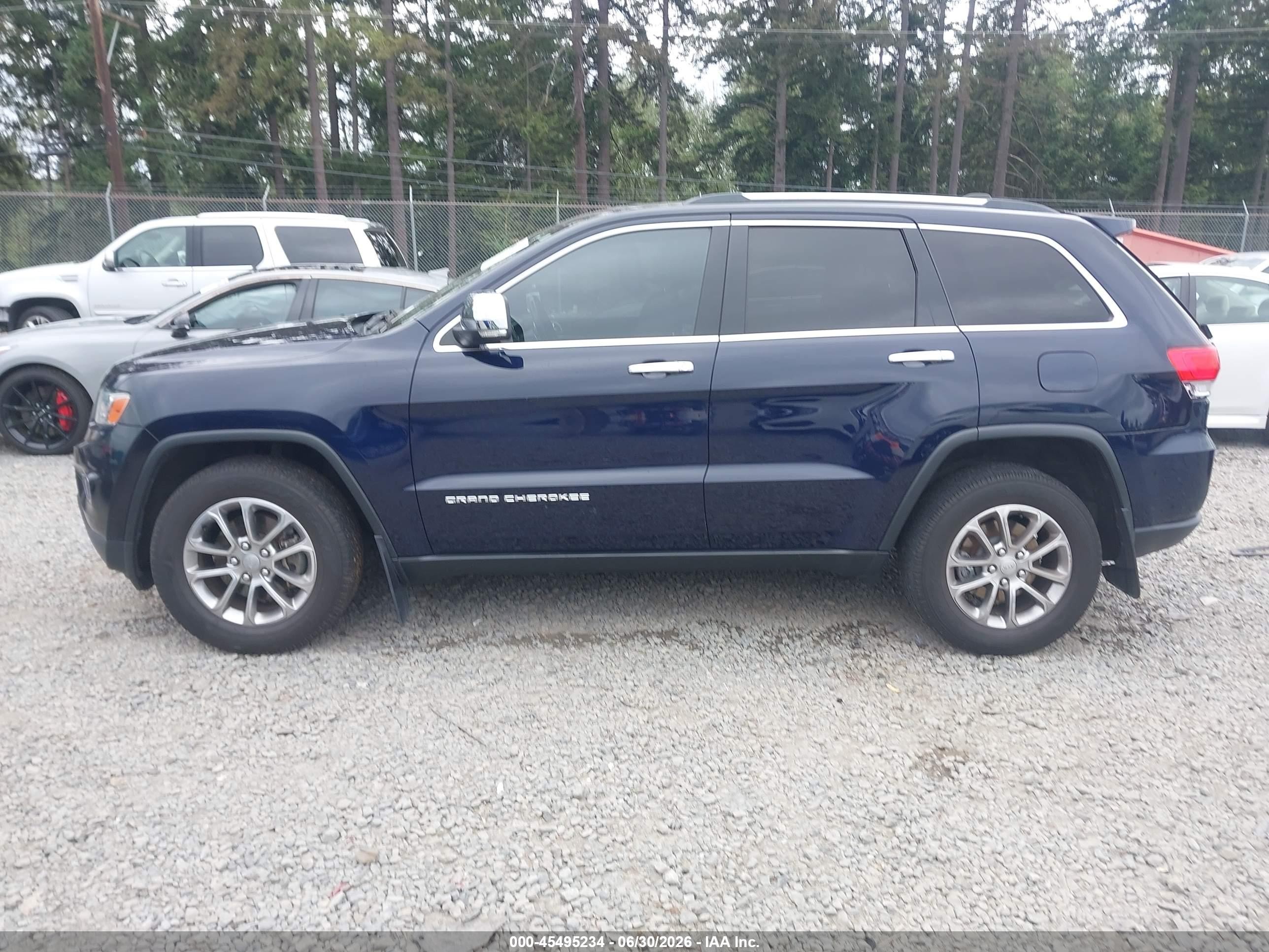 2014 Jeep Grand Cherokee Limited Blue vin: 1C4RJFBG4EC197231