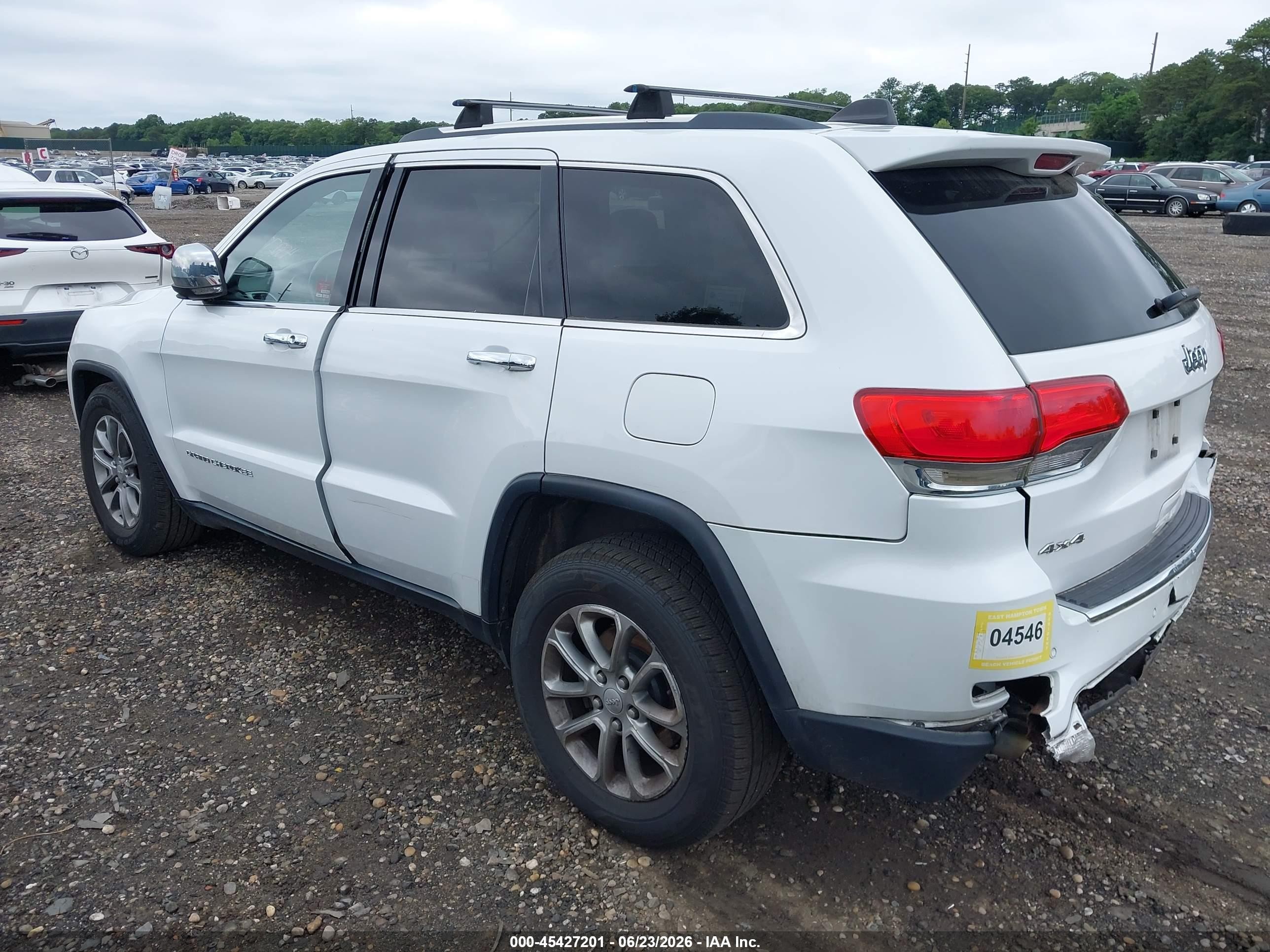 2014 Jeep Grand Cherokee Limited Белый vin: 1C4RJFBG4EC200676