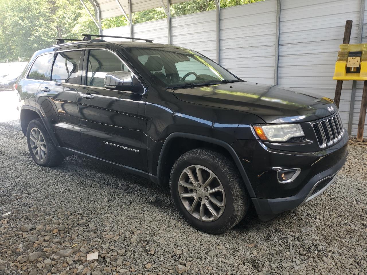 2014 Jeep Grand Cherokee Limited Black vin: 1C4RJFBG4EC215579 Damage: Right Rear Door, Dent(S) W/ Paint Dmg, 1/8 To 1/2 Inch
