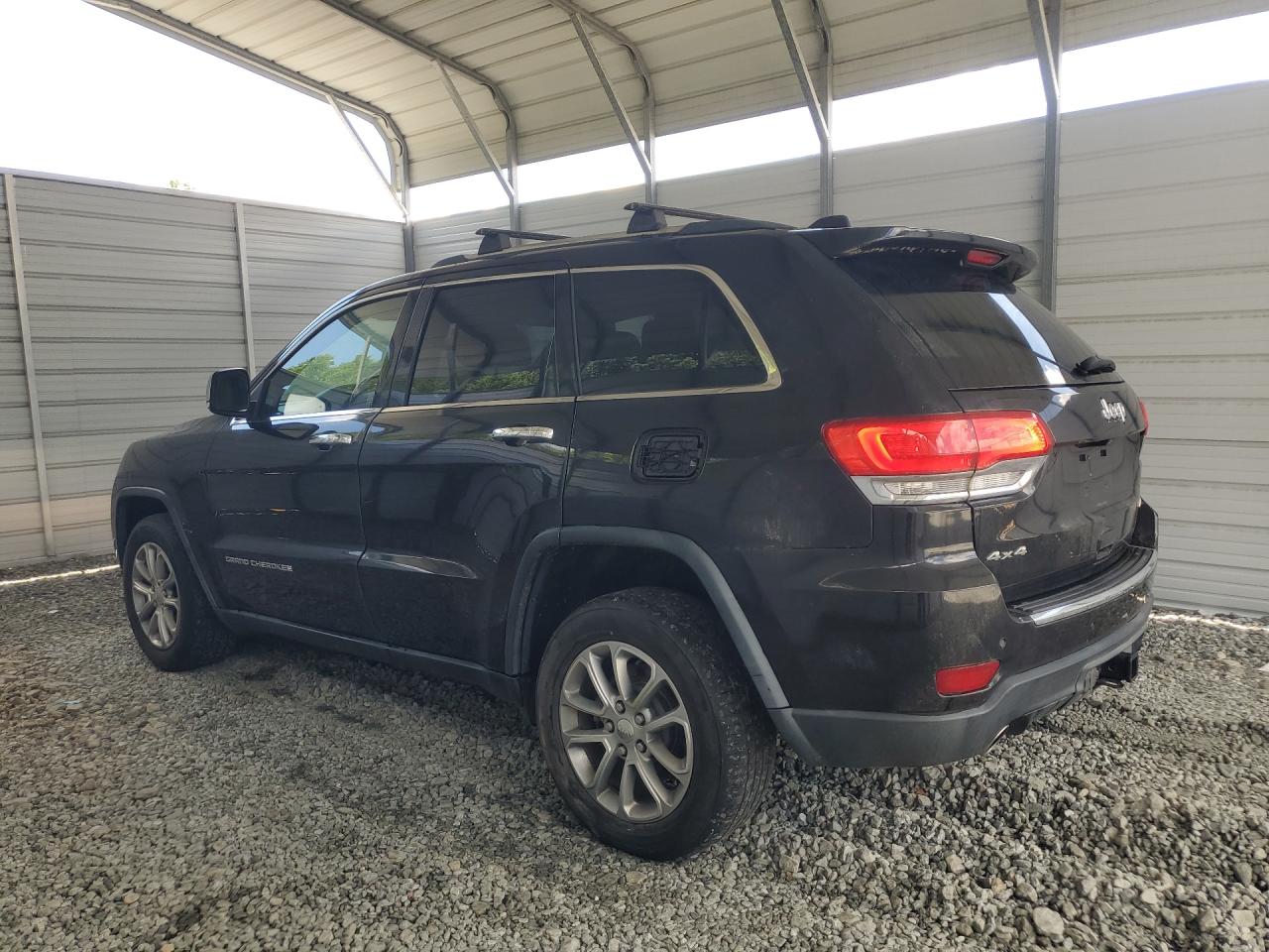 2014 Jeep Grand Cherokee Limited Black vin: 1C4RJFBG4EC215579 Damage: Left Fuel Door, Missing, Replacement Required