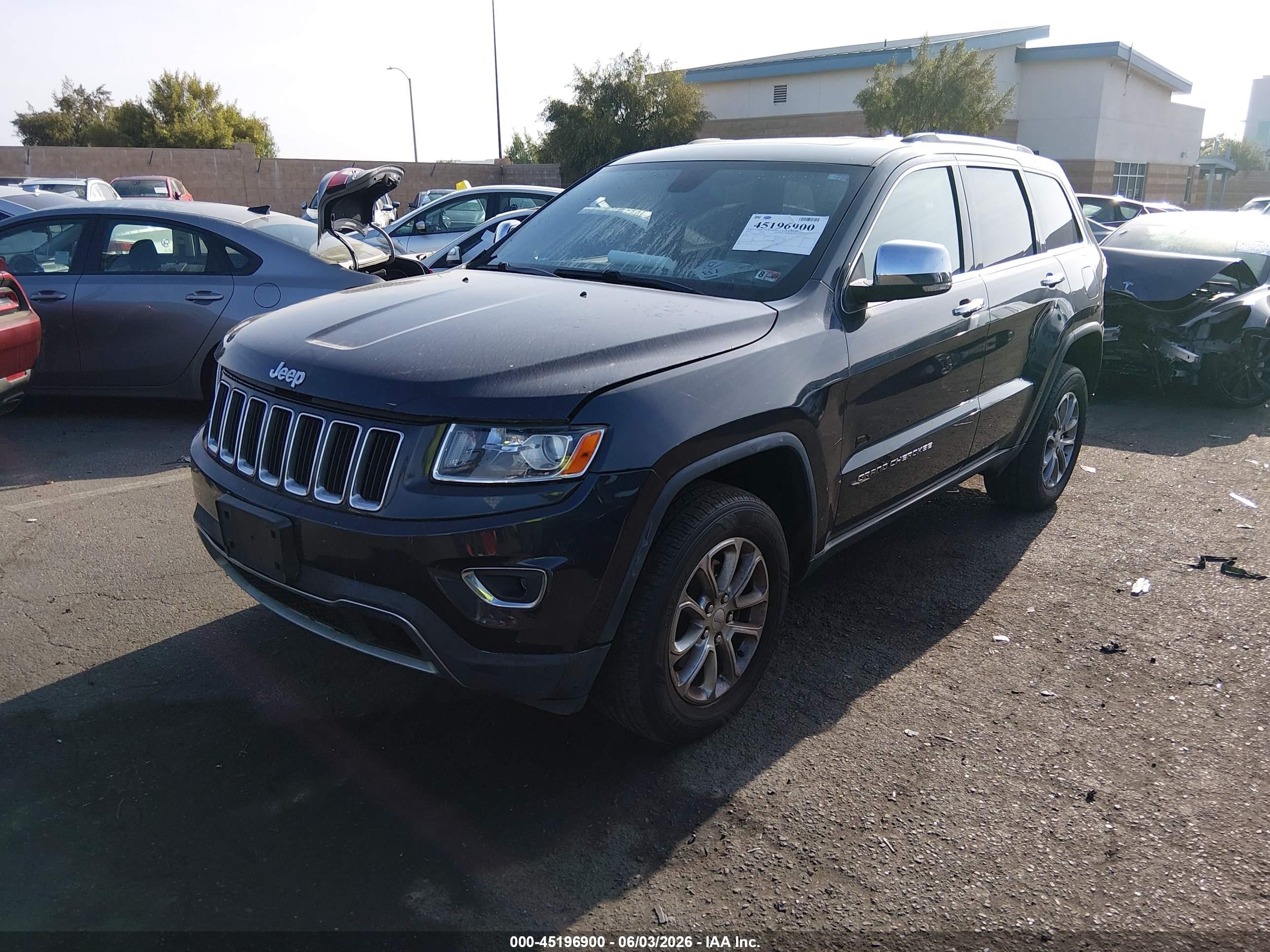 2014 Jeep Grand Cherokee Limited Black vin: 1C4RJFBG4EC219549