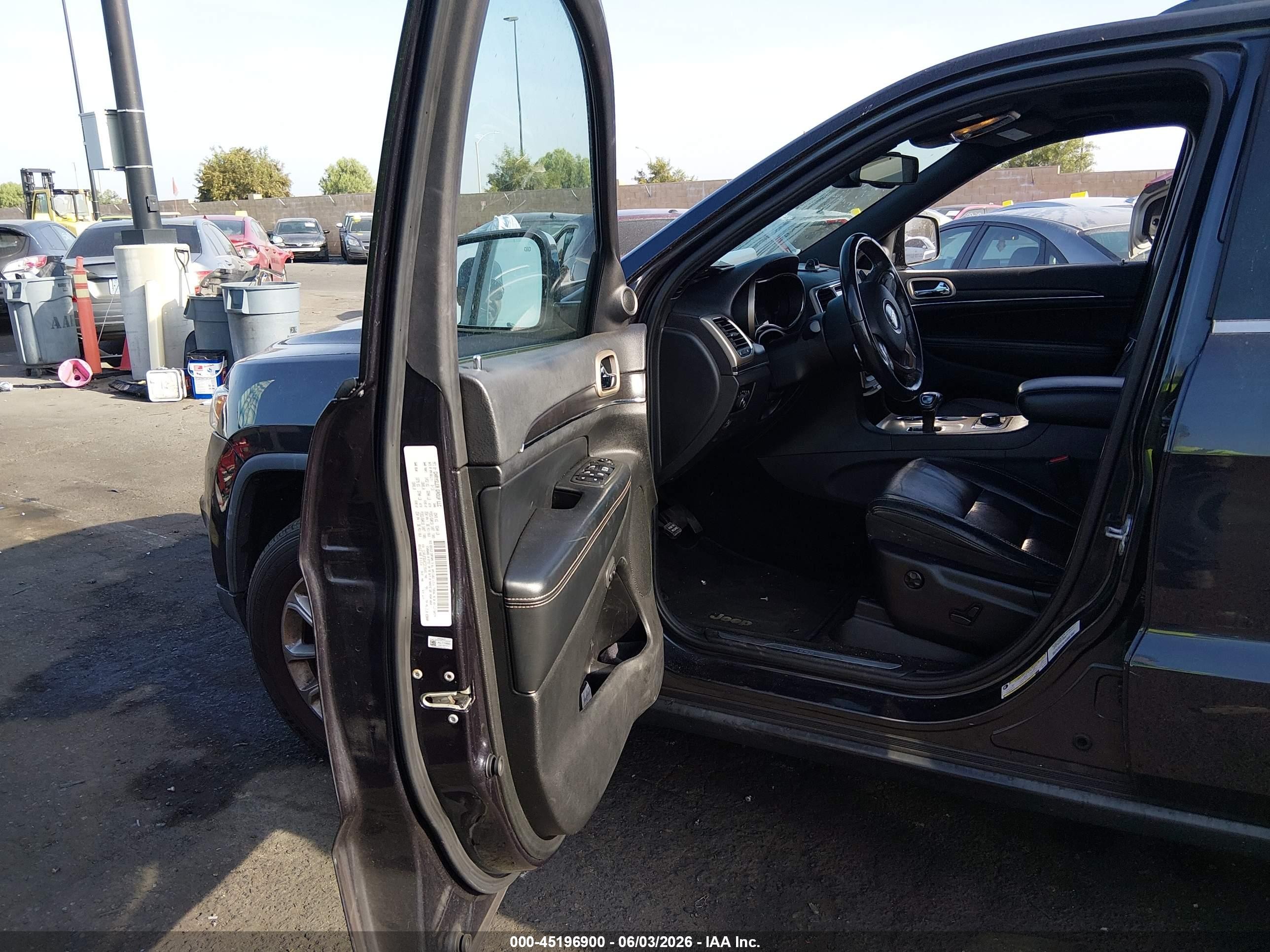 2014 Jeep Grand Cherokee Limited Black vin: 1C4RJFBG4EC219549