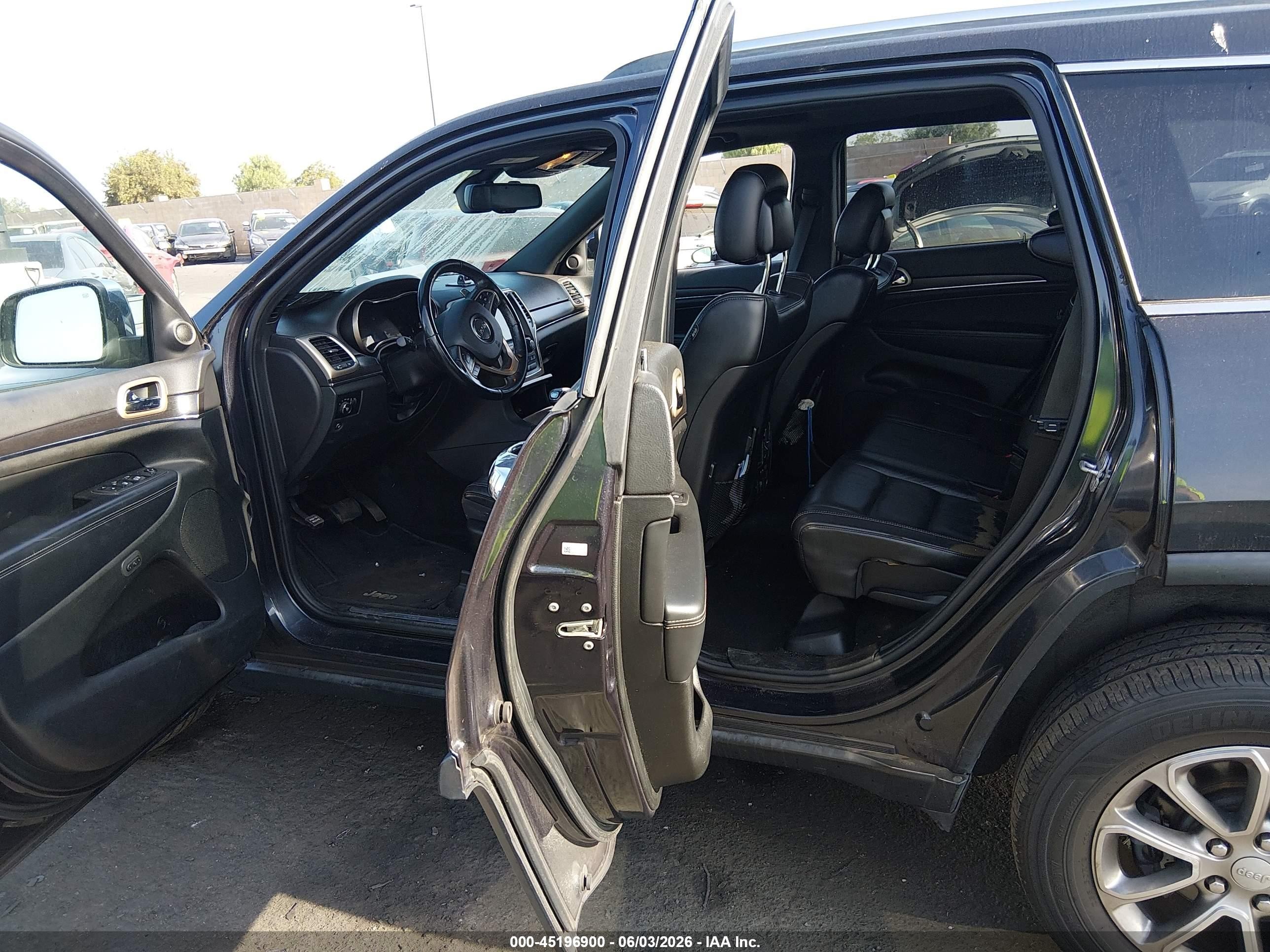 2014 Jeep Grand Cherokee Limited Black vin: 1C4RJFBG4EC219549