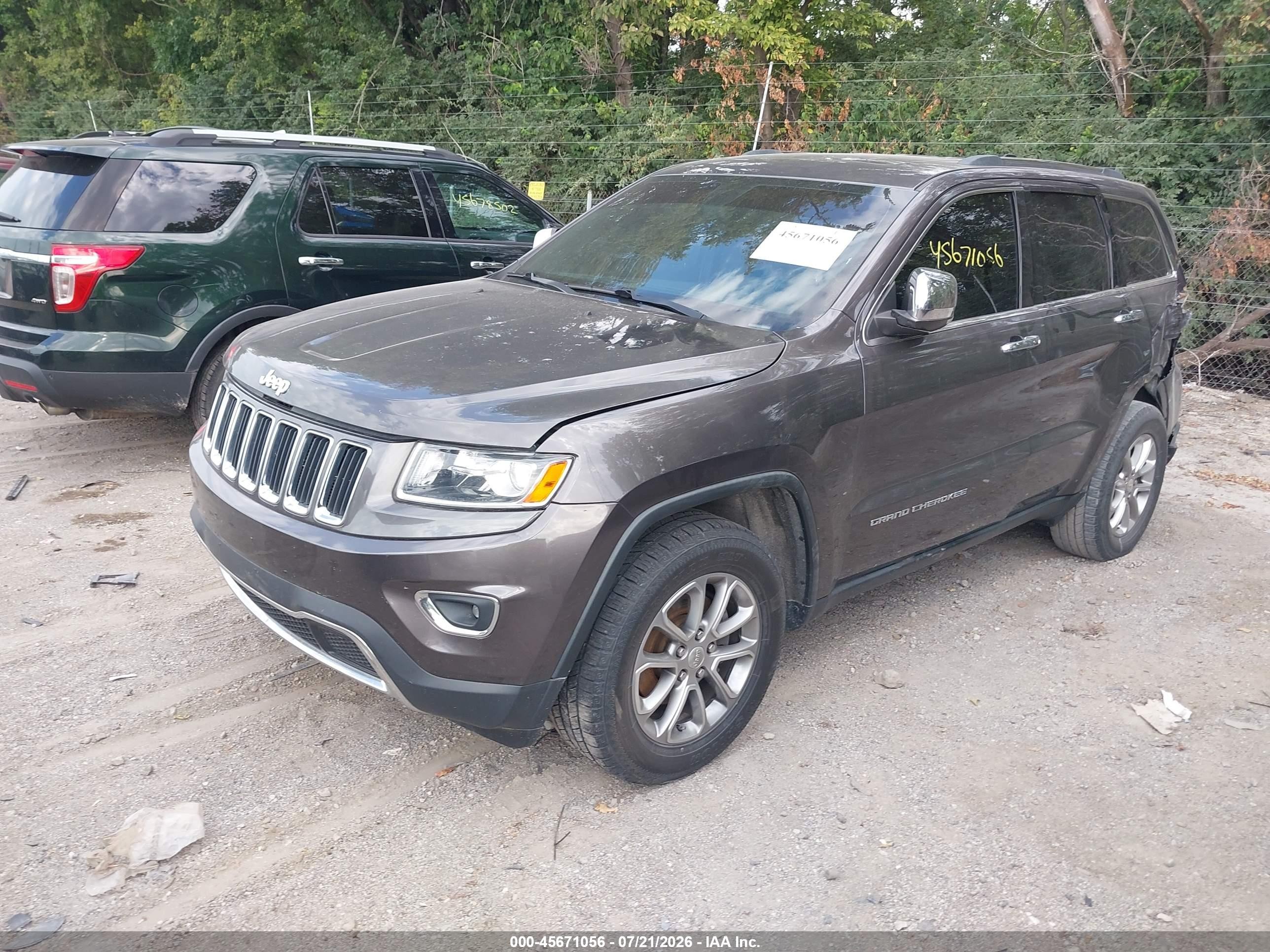 2014 Jeep Grand Cherokee Limited Gray vin: 1C4RJFBG4EC227201