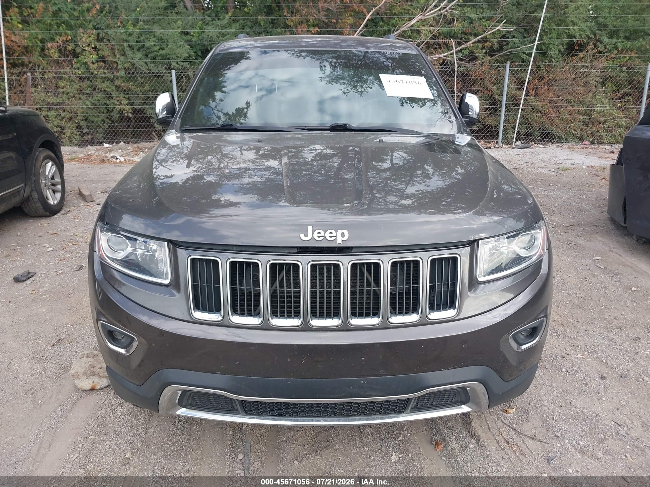 2014 Jeep Grand Cherokee Limited Gray vin: 1C4RJFBG4EC227201