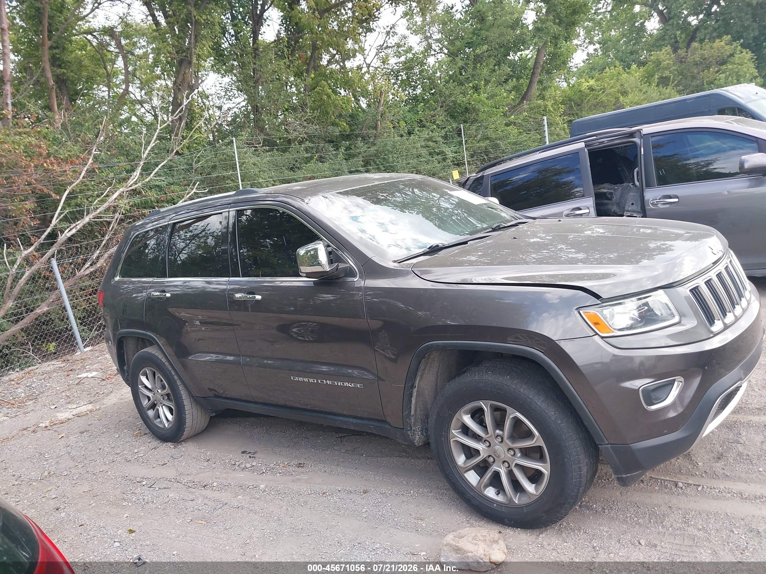 2014 Jeep Grand Cherokee Limited Gray vin: 1C4RJFBG4EC227201