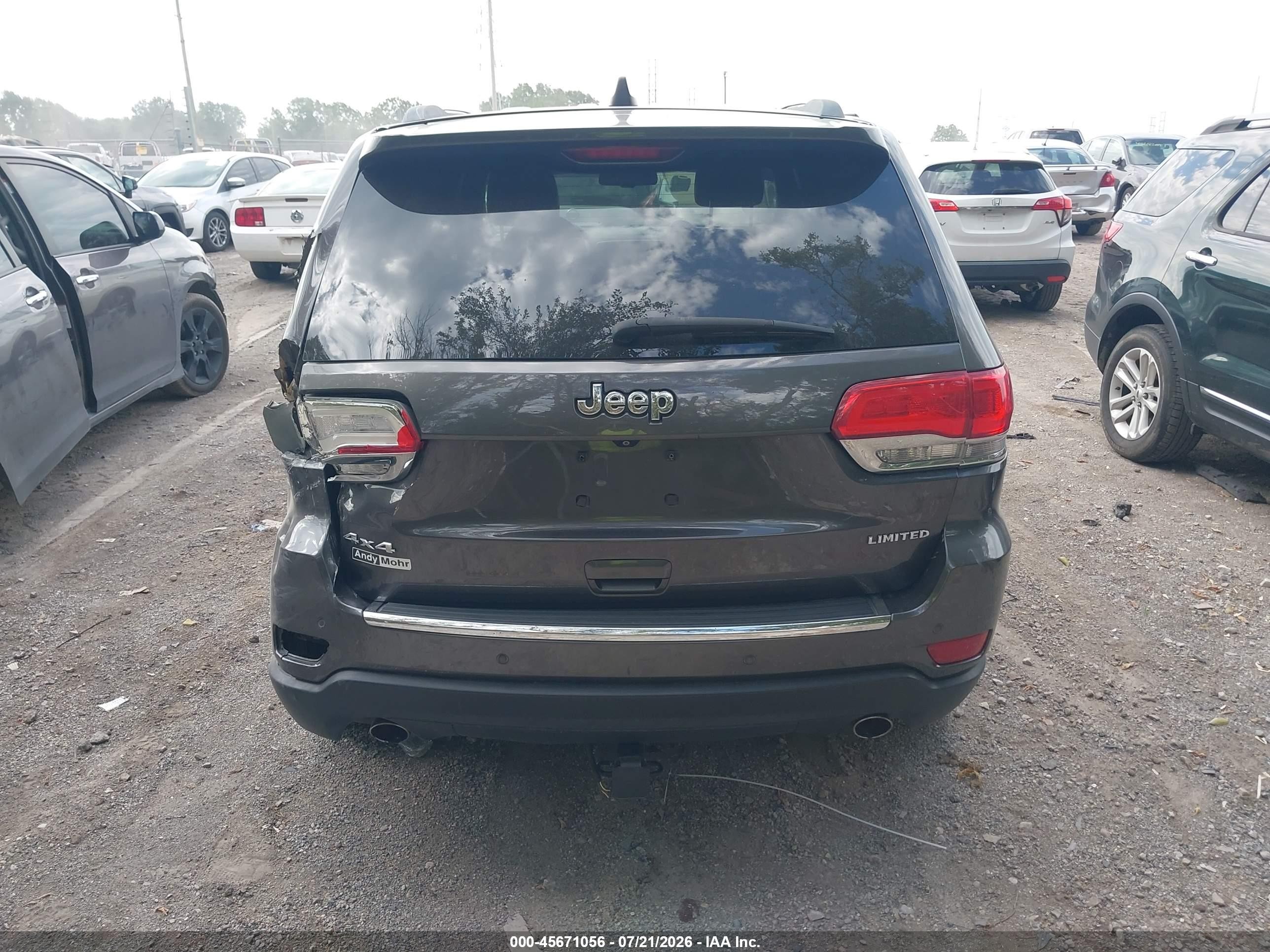 2014 Jeep Grand Cherokee Limited Gray vin: 1C4RJFBG4EC227201