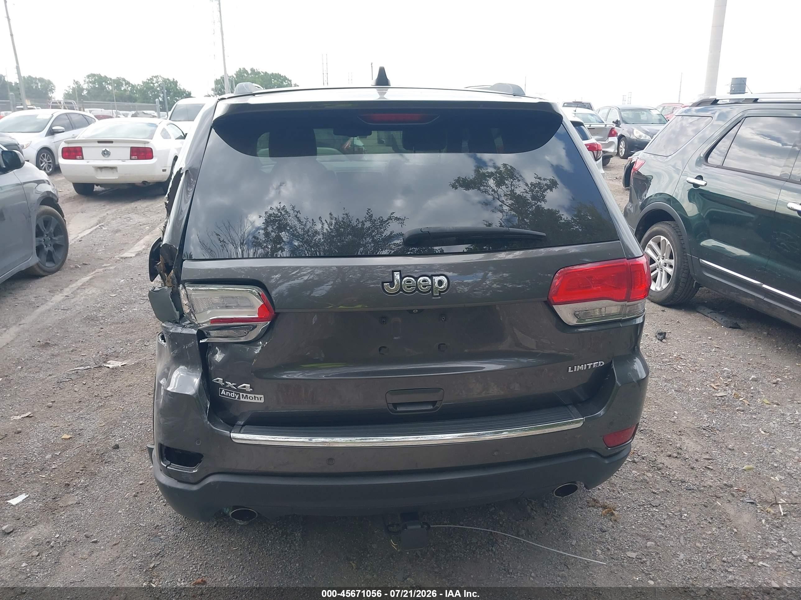 2014 Jeep Grand Cherokee Limited Gray vin: 1C4RJFBG4EC227201