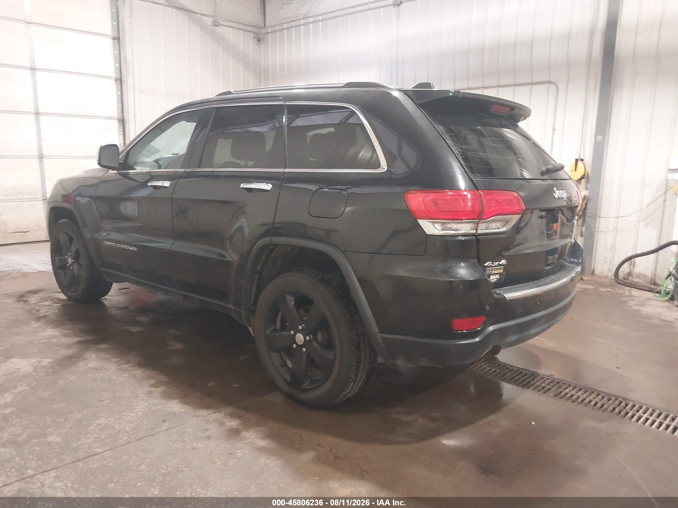 2014 Jeep Grand Cherokee Limited Black vin: 1C4RJFBG4EC264118