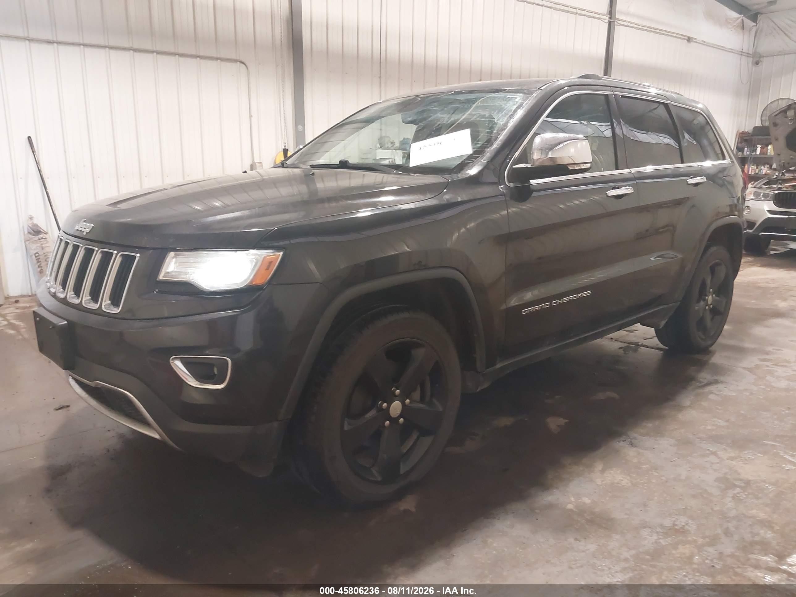 2014 Jeep Grand Cherokee Limited Black vin: 1C4RJFBG4EC264118