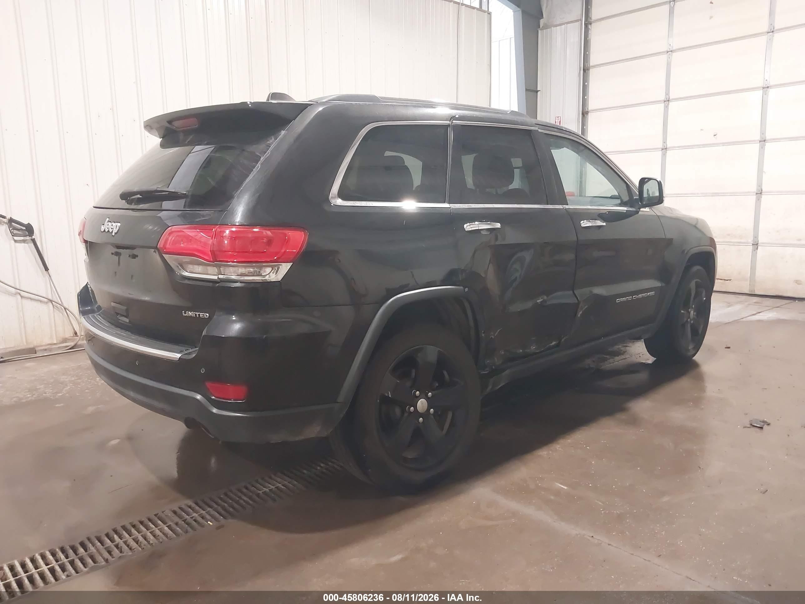 2014 Jeep Grand Cherokee Limited Black vin: 1C4RJFBG4EC264118