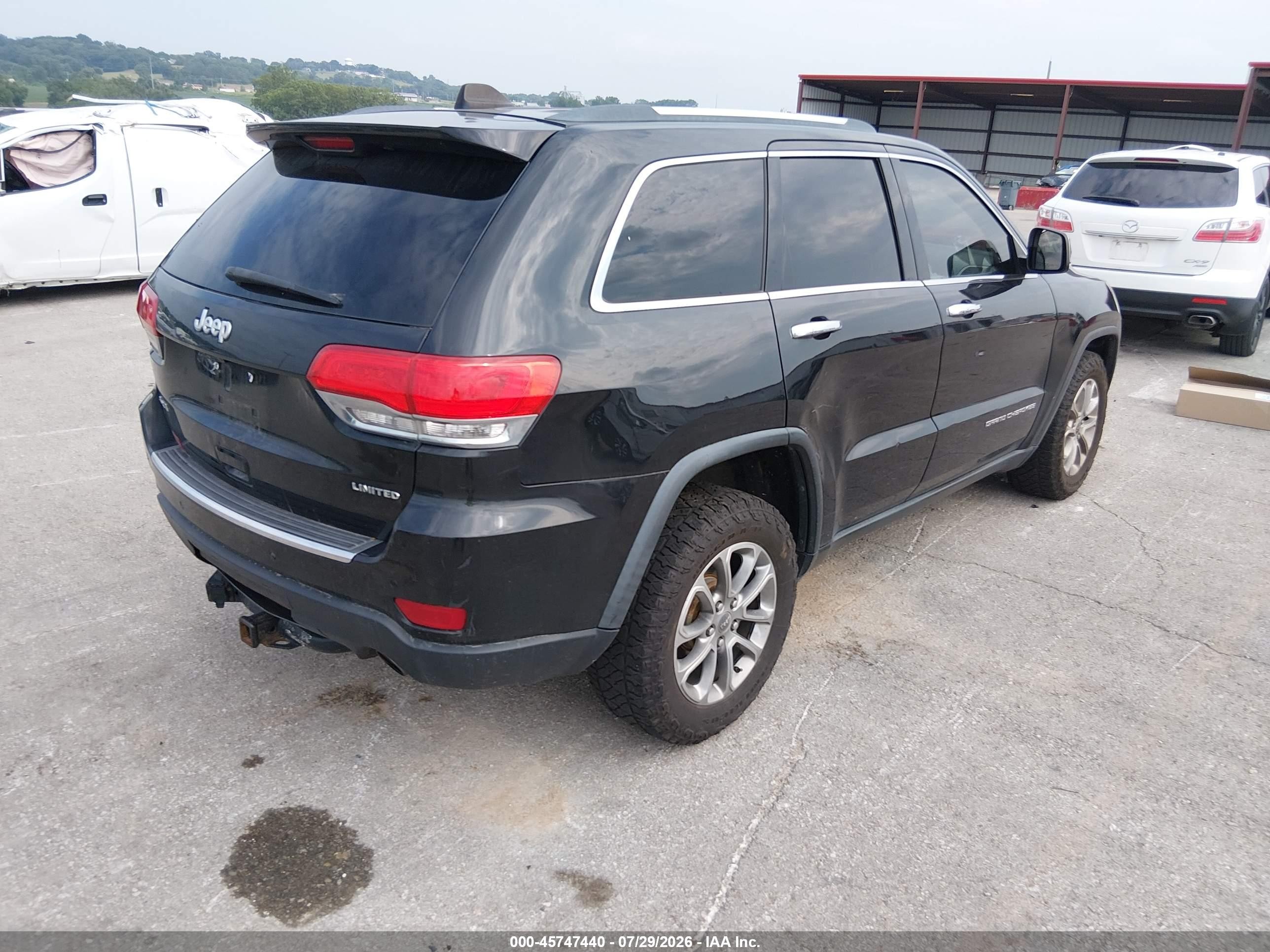 2014 Jeep Grand Cherokee Limited Черный vin: 1C4RJFBG4EC294445