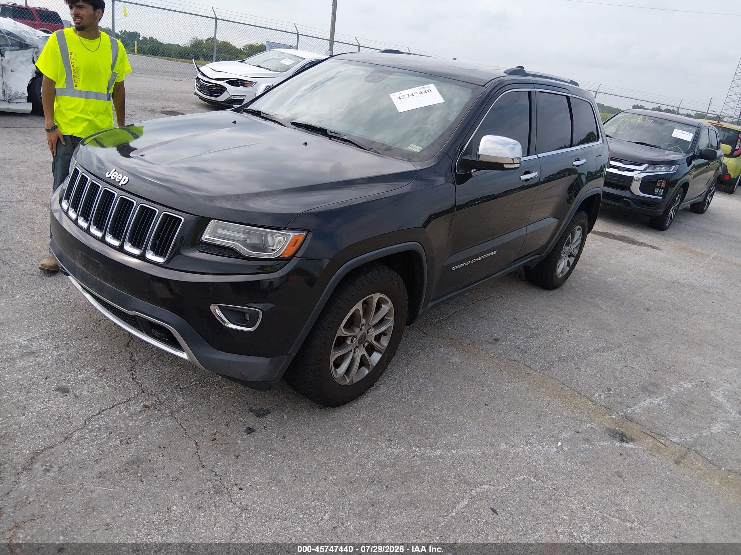 2014 Jeep Grand Cherokee Limited Черный vin: 1C4RJFBG4EC294445