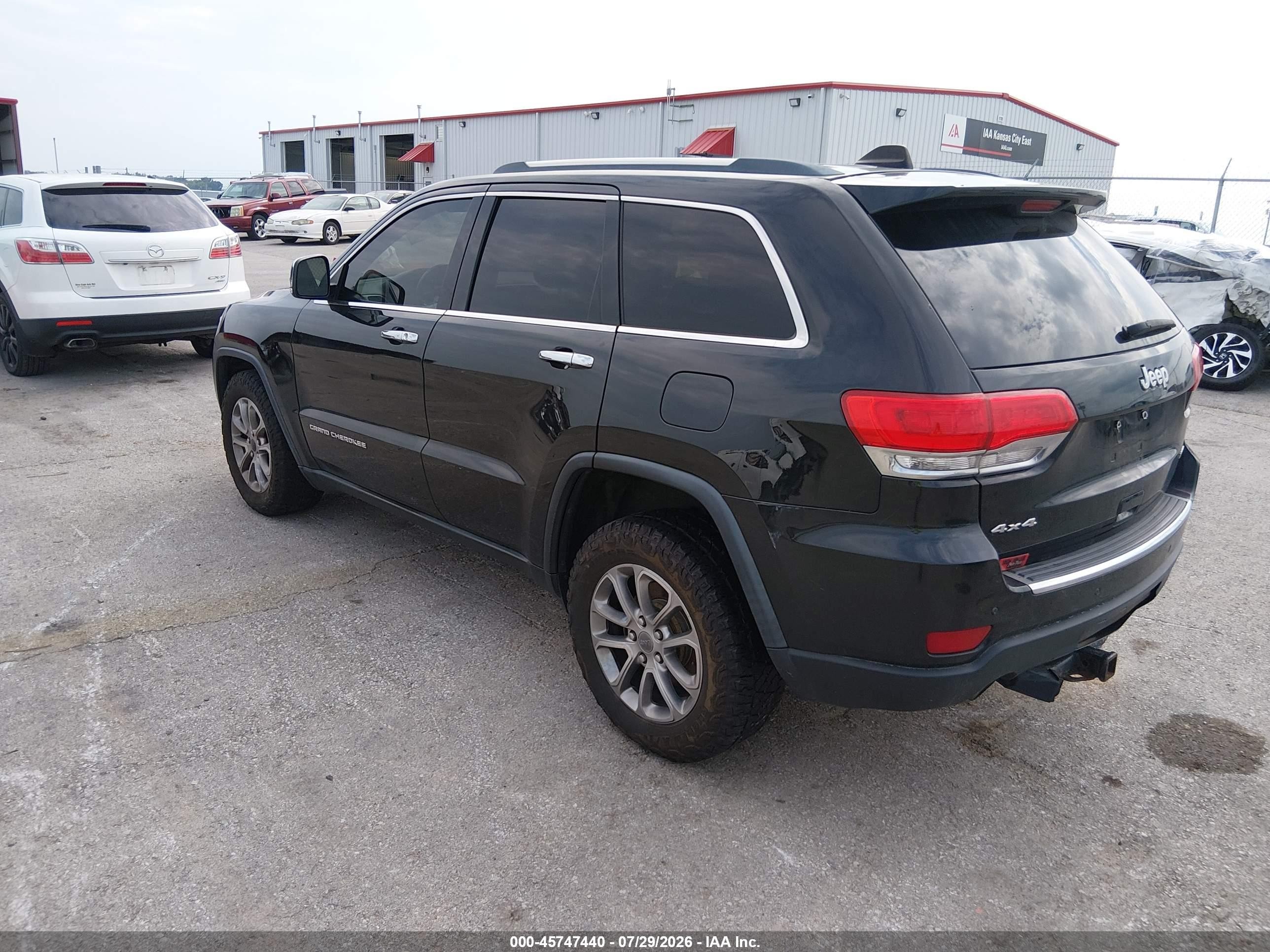 2014 Jeep Grand Cherokee Limited Черный vin: 1C4RJFBG4EC294445