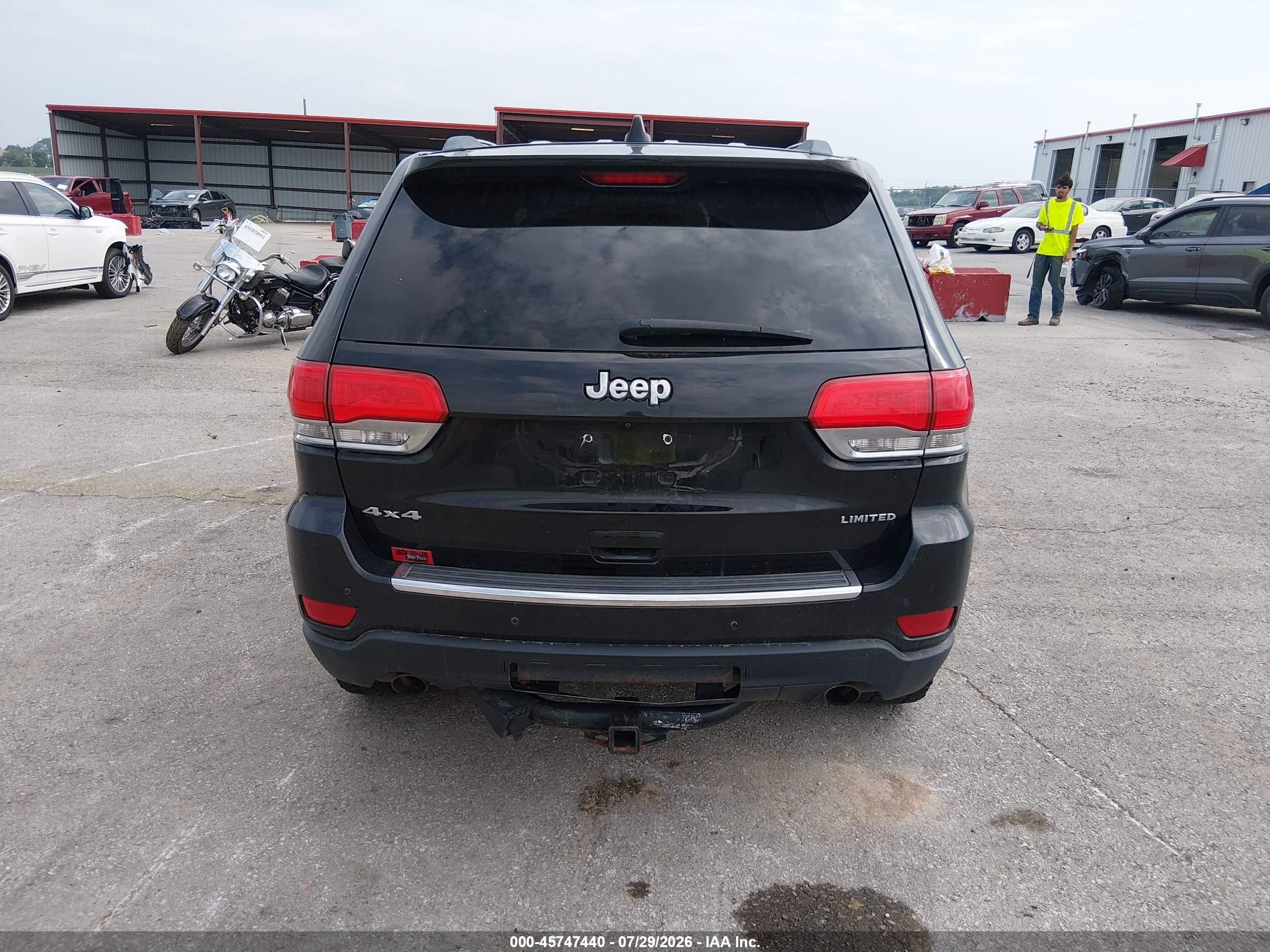2014 Jeep Grand Cherokee Limited Черный vin: 1C4RJFBG4EC294445
