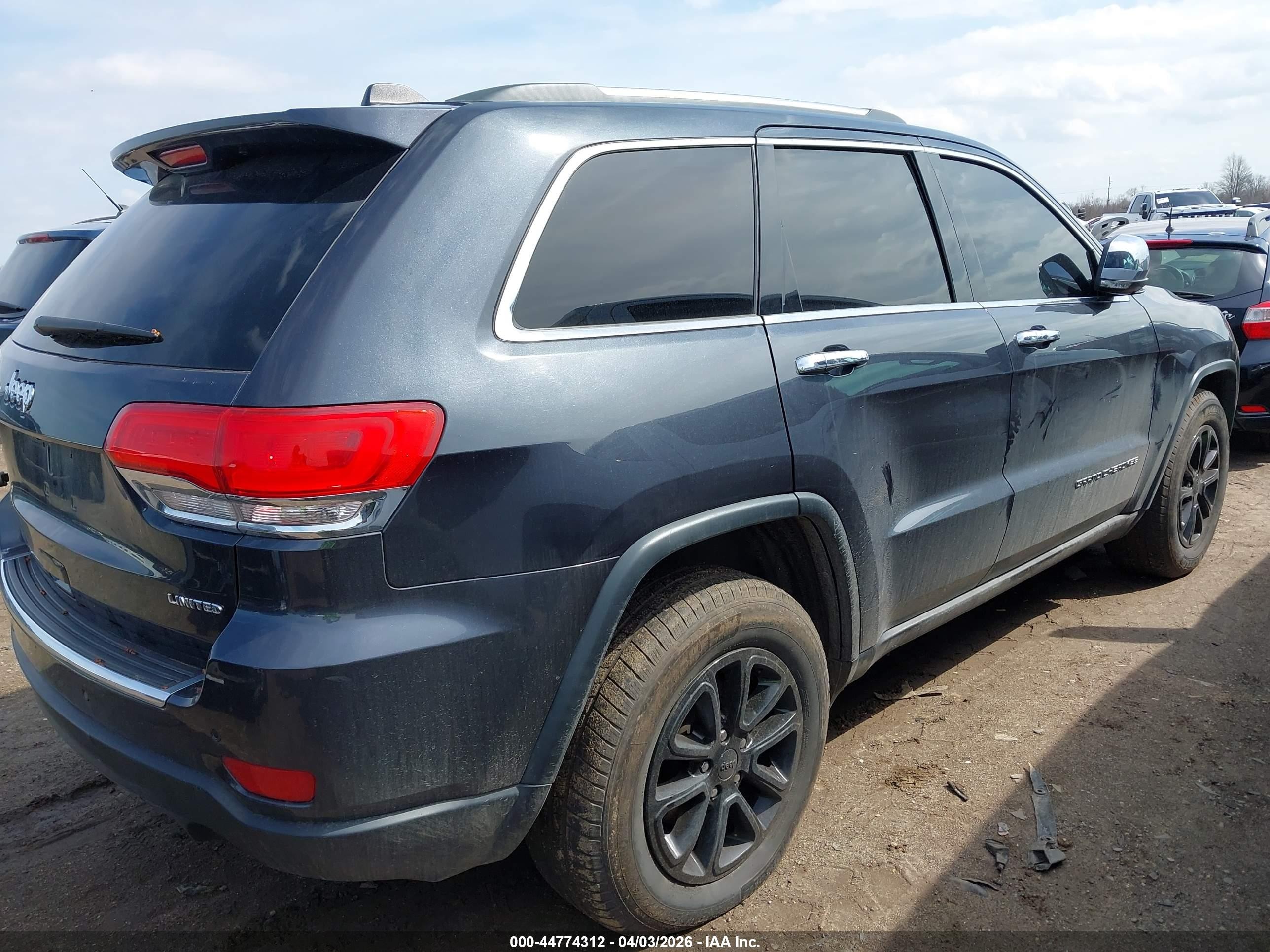 2014 Jeep Grand Cherokee Limited Синий vin: 1C4RJFBG4EC325709