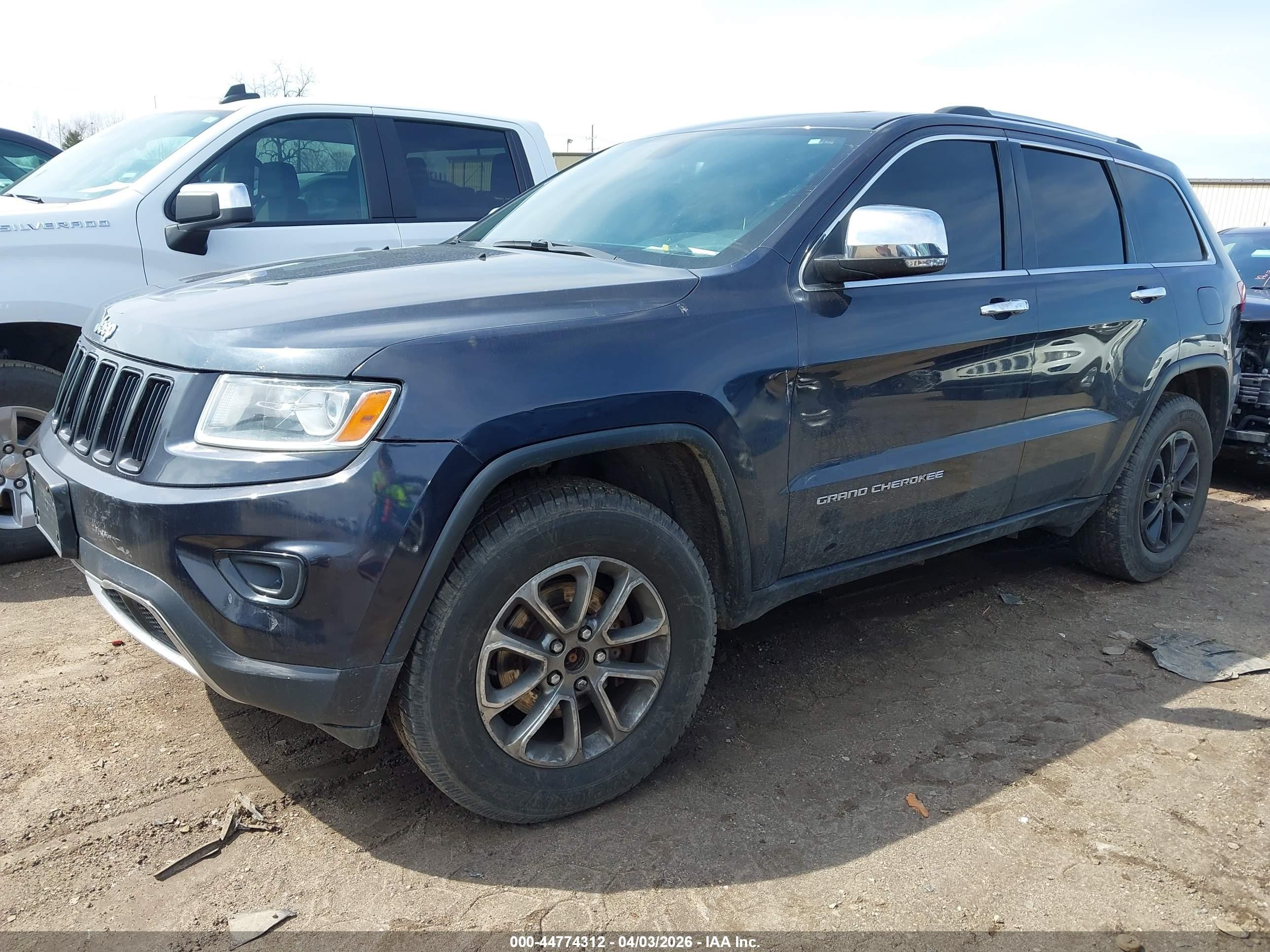 2014 Jeep Grand Cherokee Limited Синий vin: 1C4RJFBG4EC325709