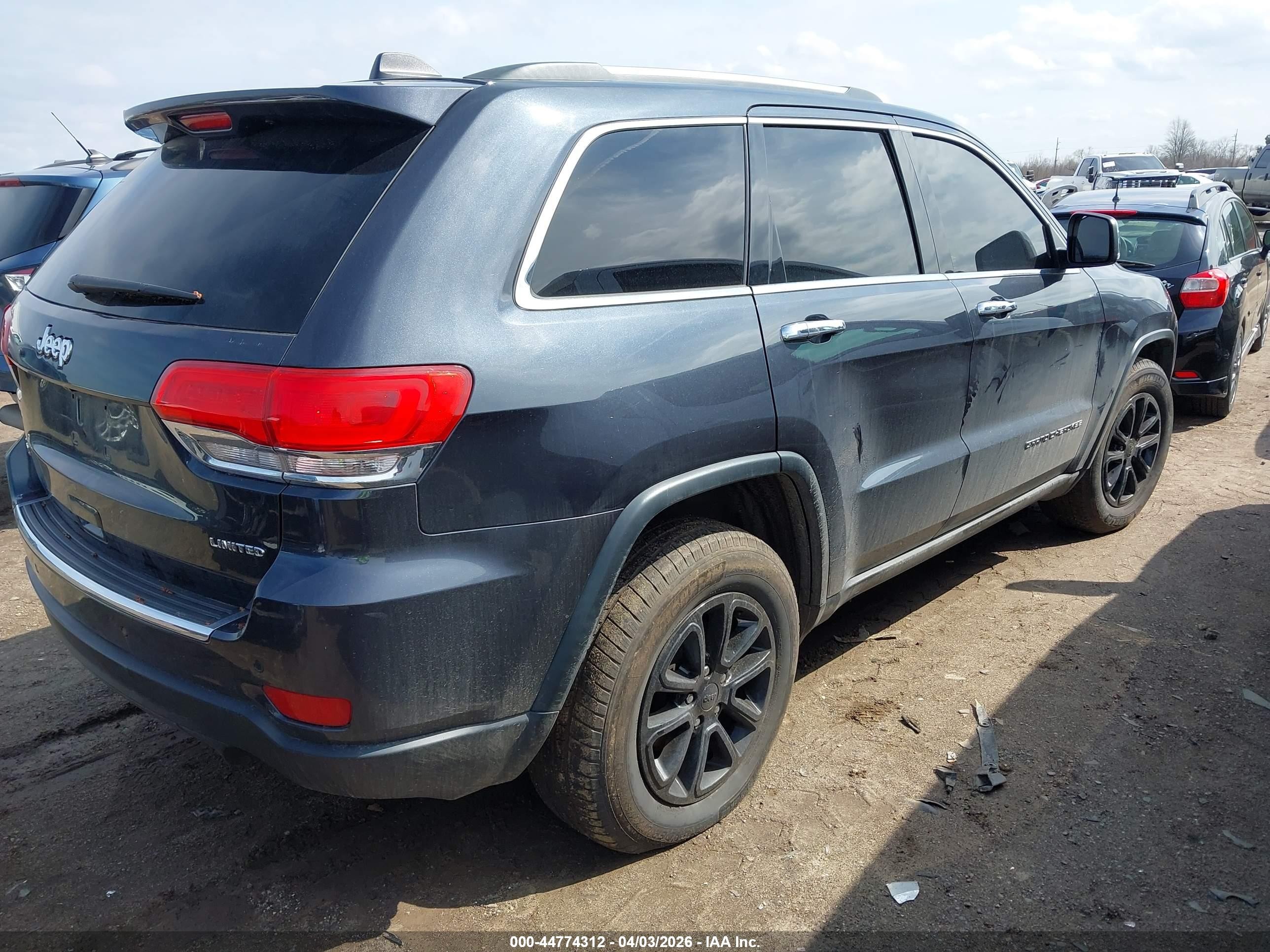 2014 Jeep Grand Cherokee Limited Синий vin: 1C4RJFBG4EC325709