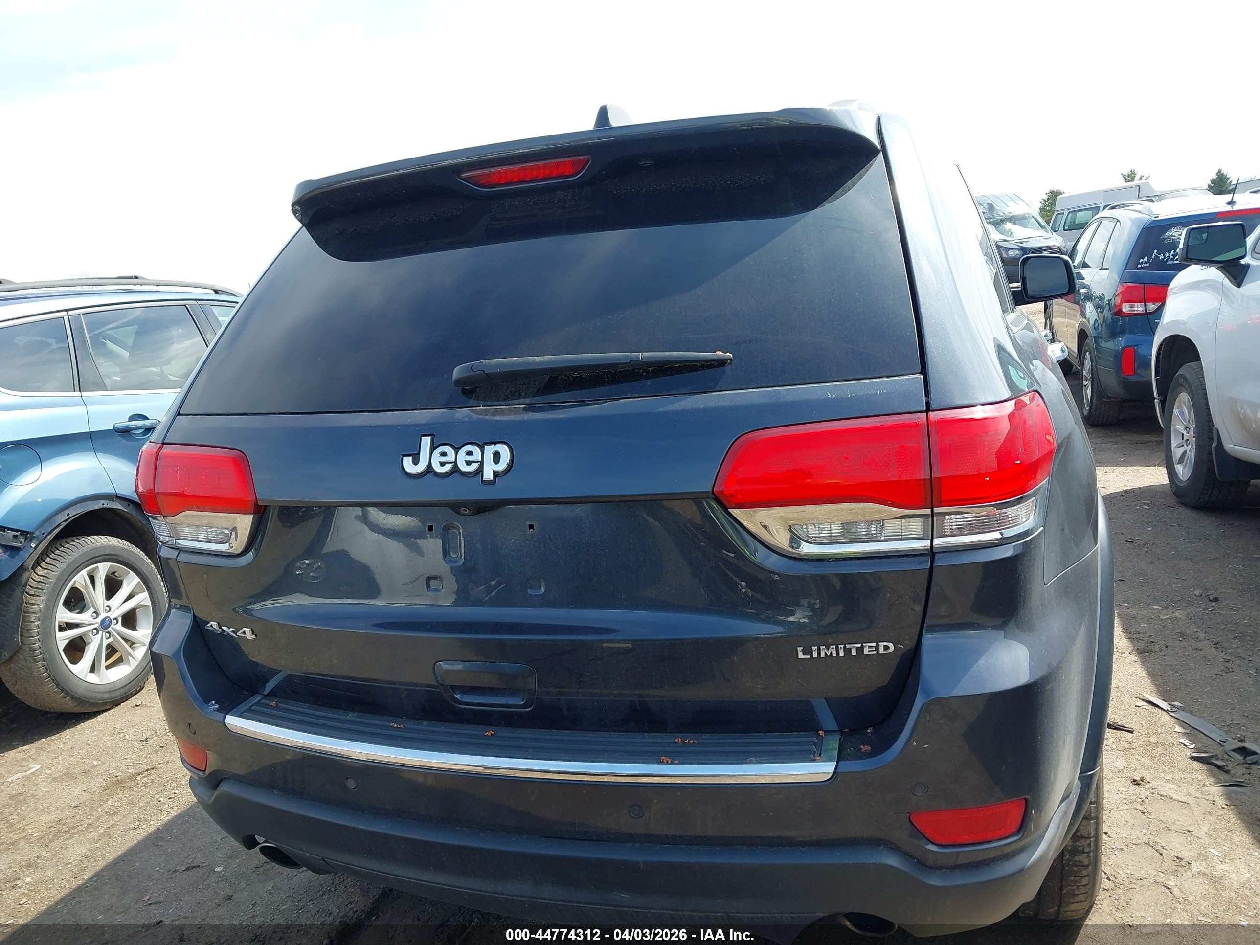 2014 Jeep Grand Cherokee Limited Синий vin: 1C4RJFBG4EC325709