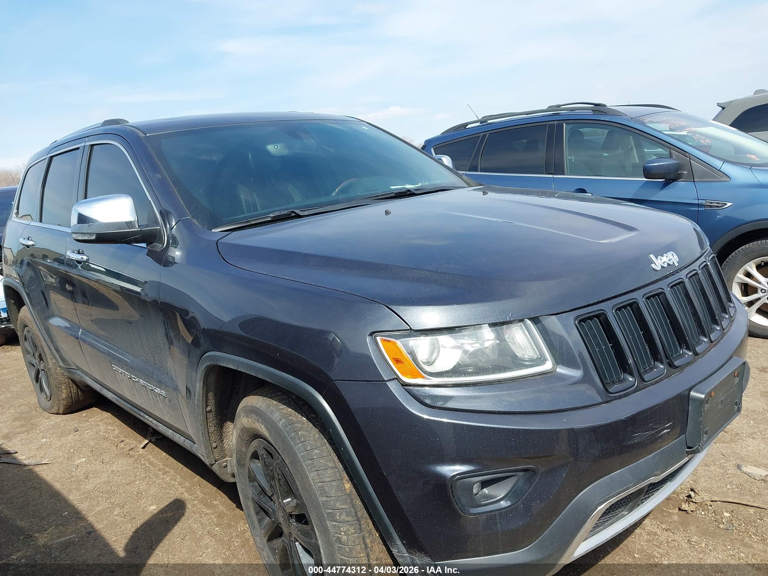 2014 Jeep Grand Cherokee Limited Синий vin: 1C4RJFBG4EC325709