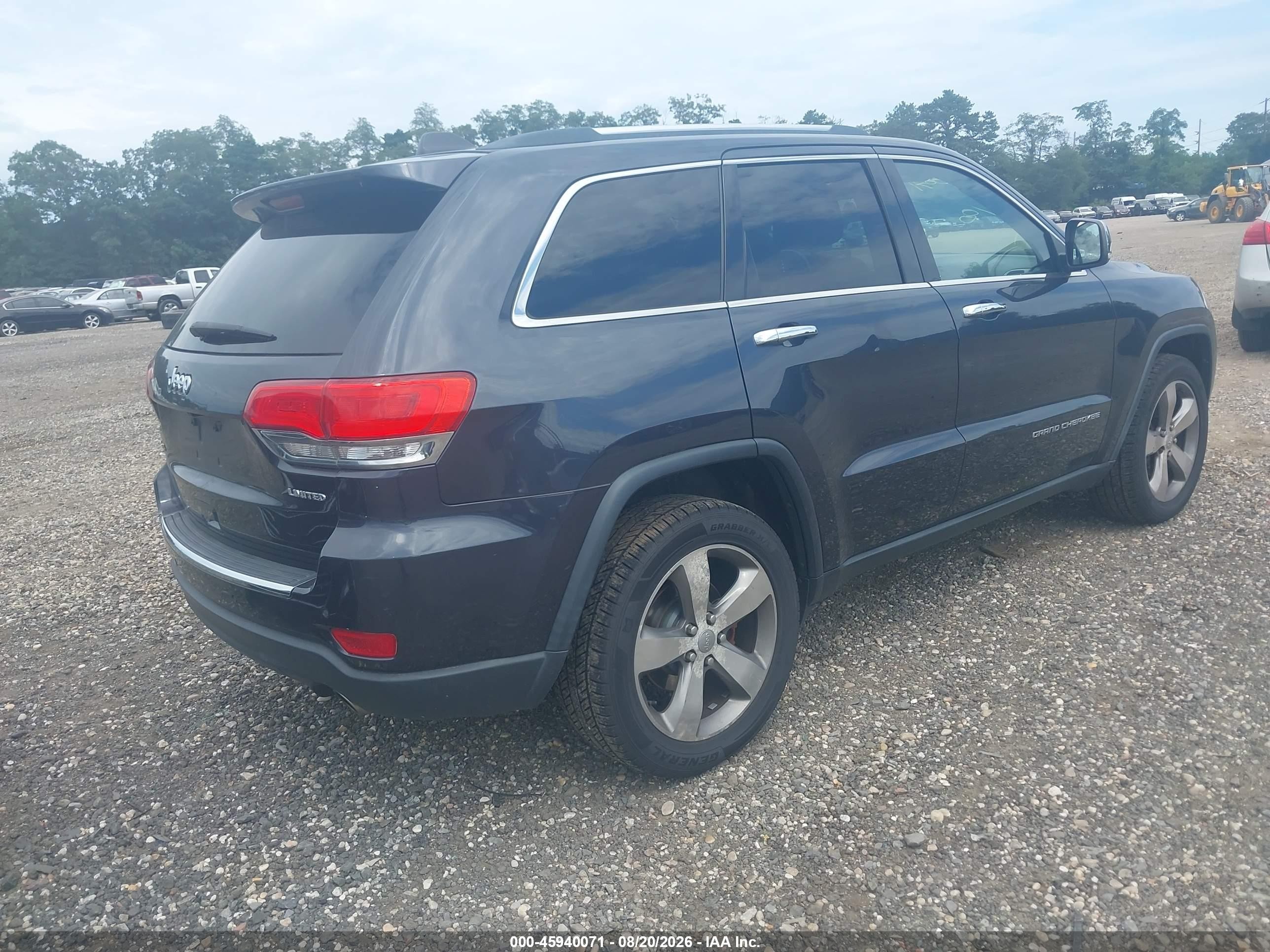2014 Jeep Grand Cherokee Limited Gray vin: 1C4RJFBG4EC334538