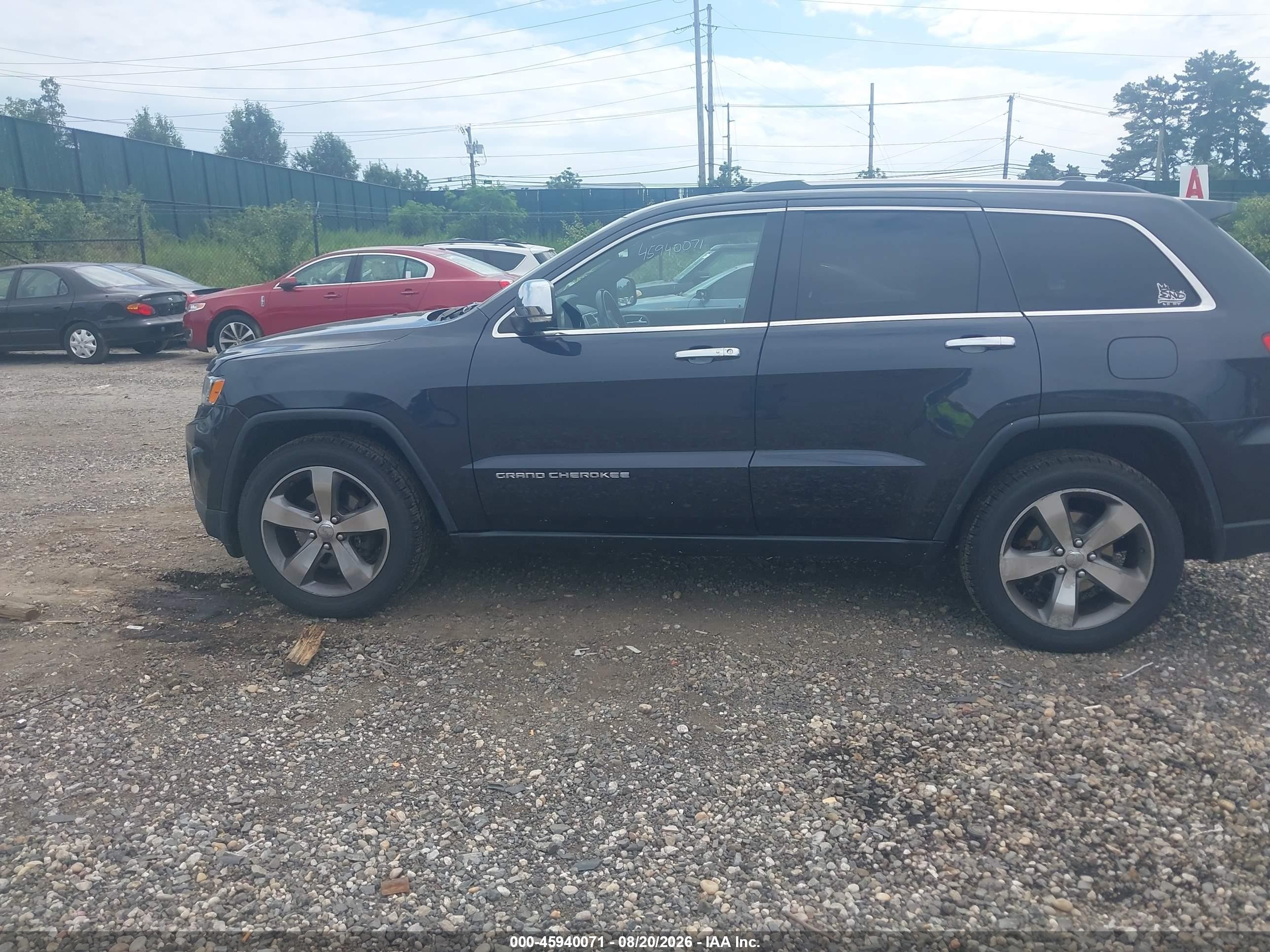 2014 Jeep Grand Cherokee Limited Gray vin: 1C4RJFBG4EC334538