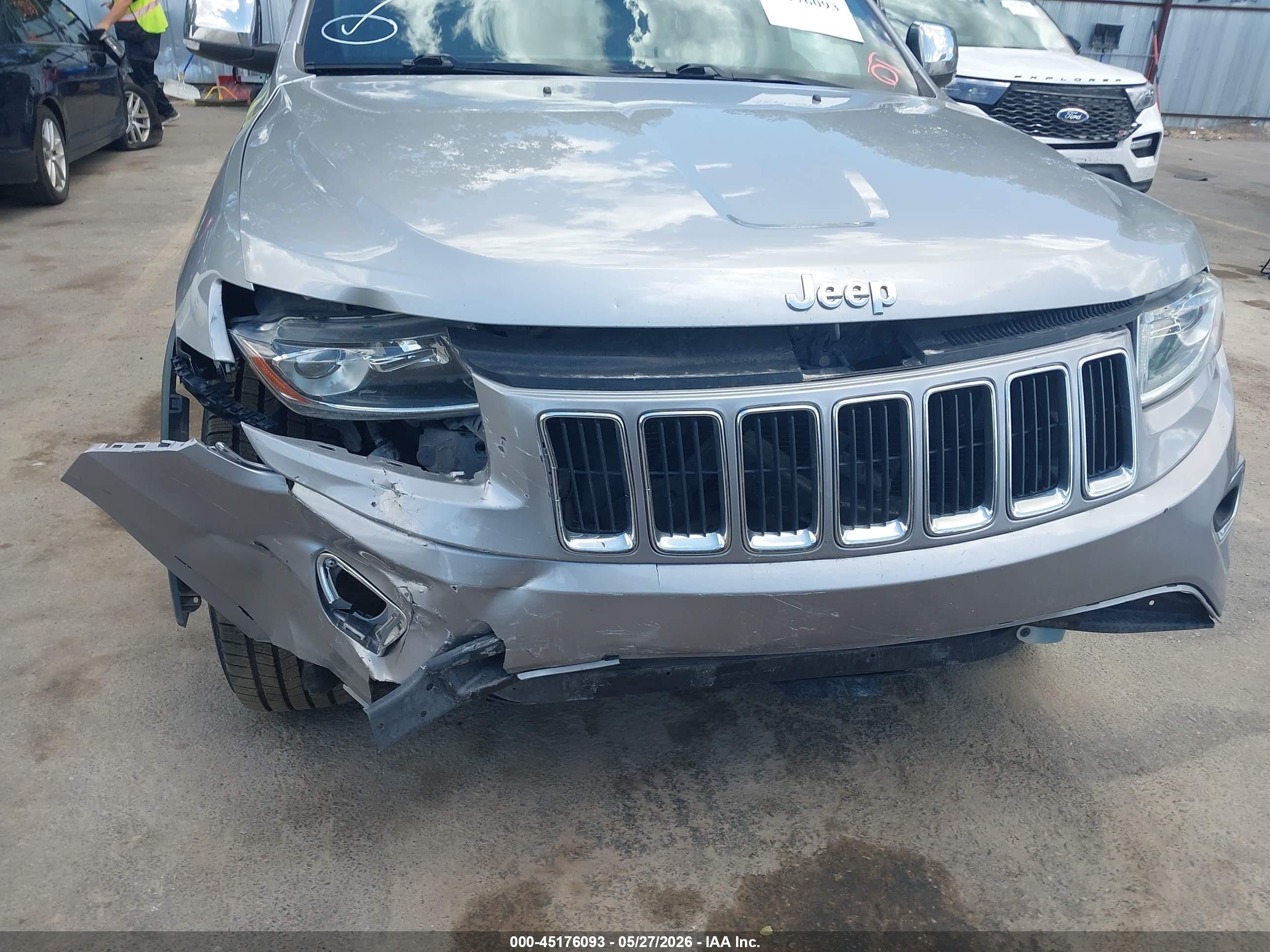 2014 Jeep Grand Cherokee Limited Серебряный vin: 1C4RJFBG4EC377146