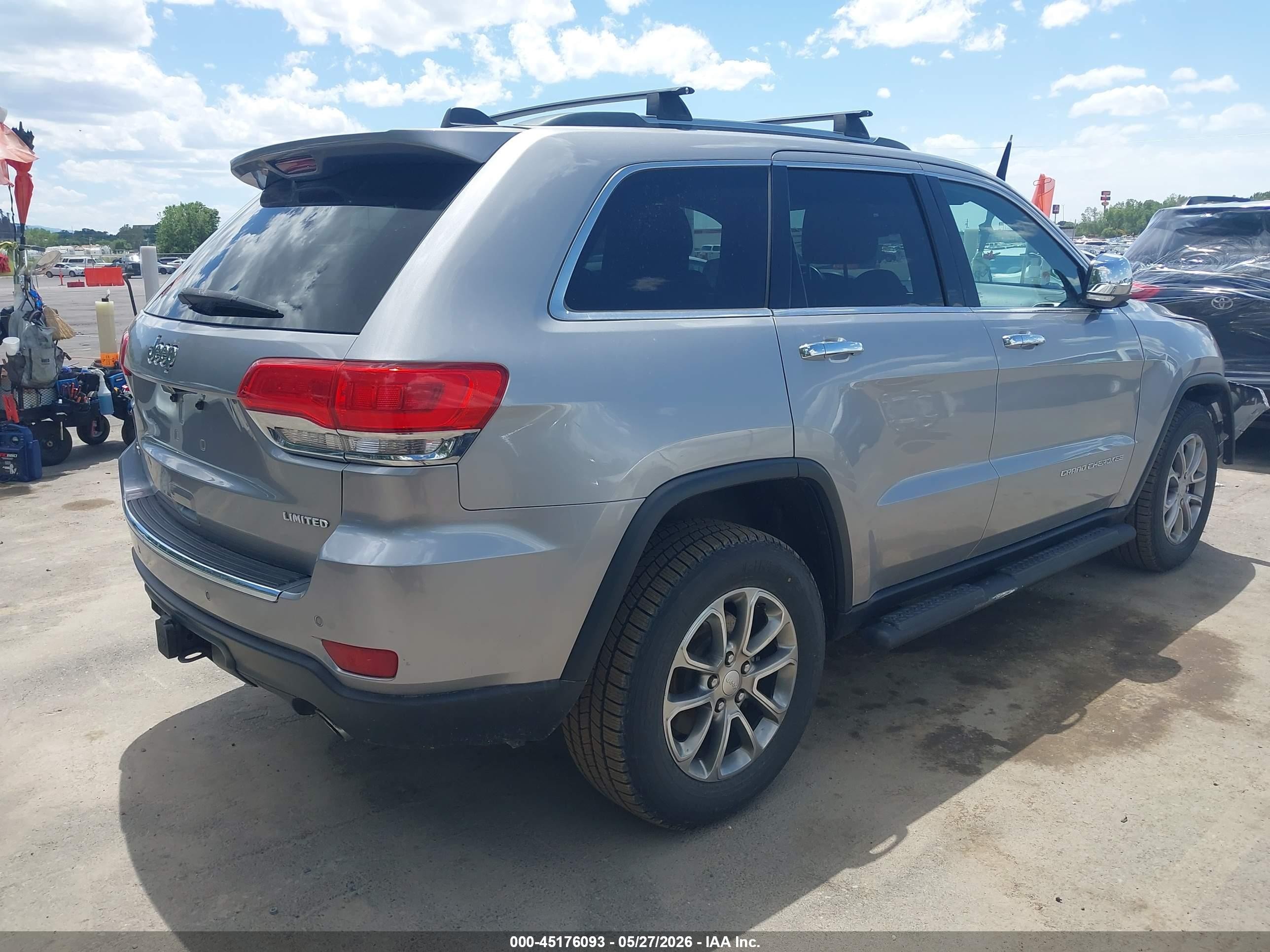 2014 Jeep Grand Cherokee Limited Серебряный vin: 1C4RJFBG4EC377146