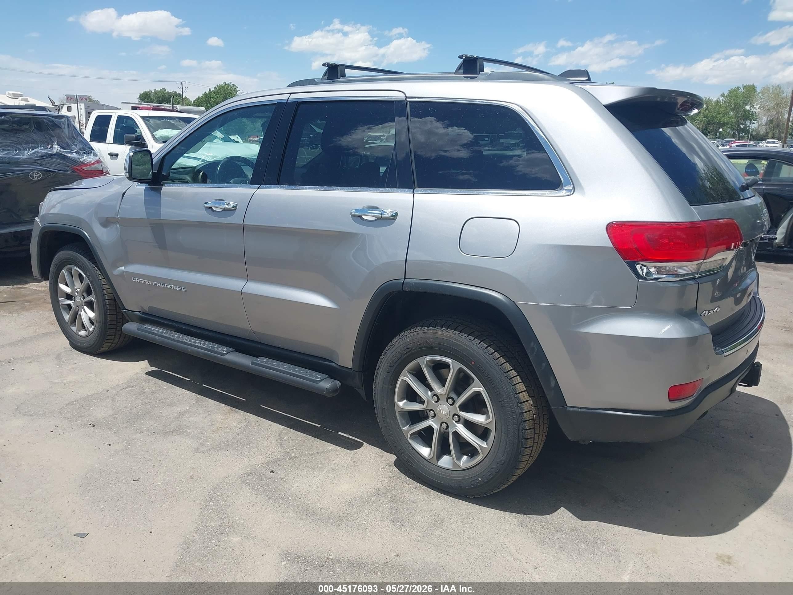 2014 Jeep Grand Cherokee Limited Серебряный vin: 1C4RJFBG4EC377146