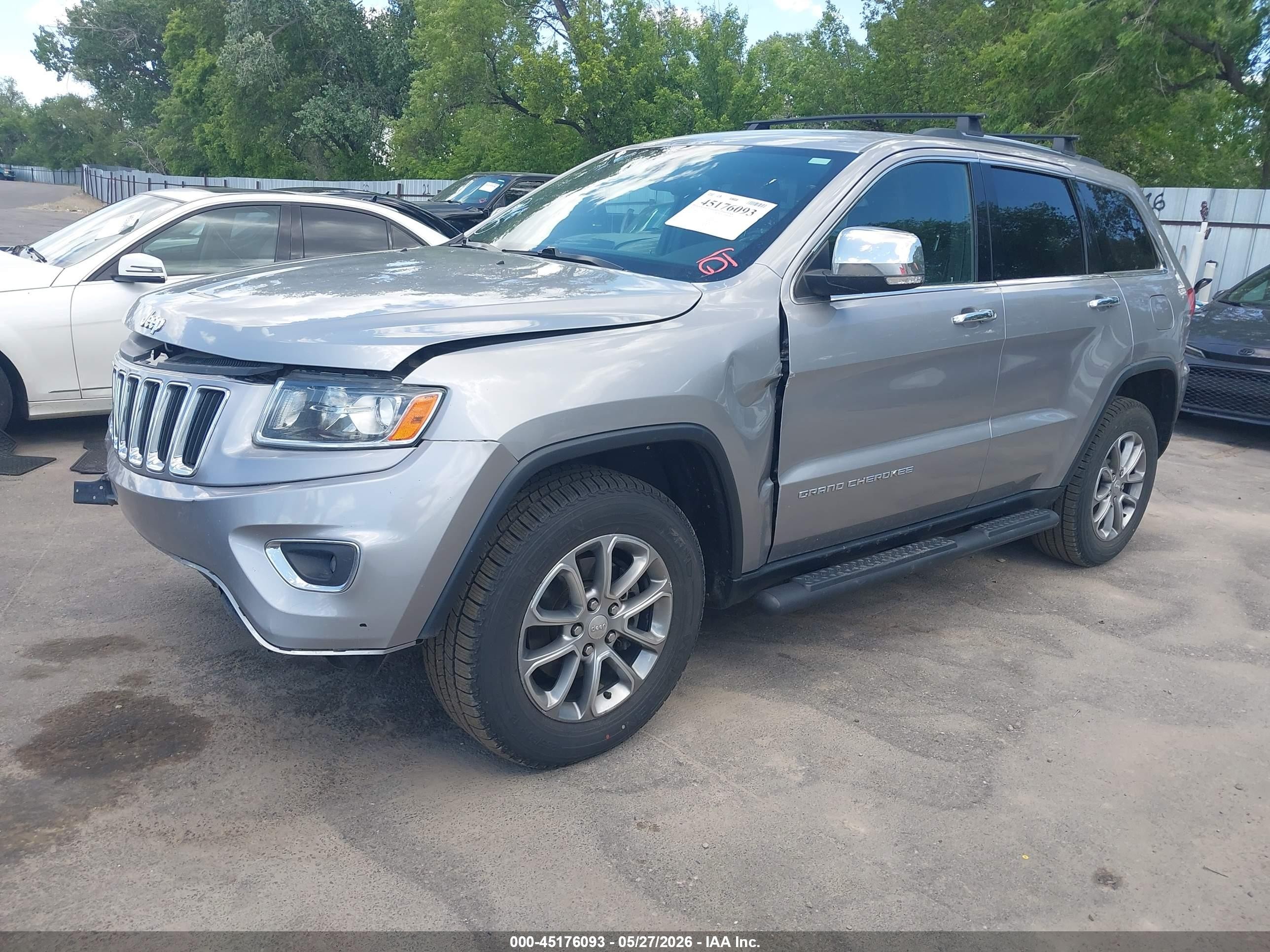 2014 Jeep Grand Cherokee Limited Серебряный vin: 1C4RJFBG4EC377146