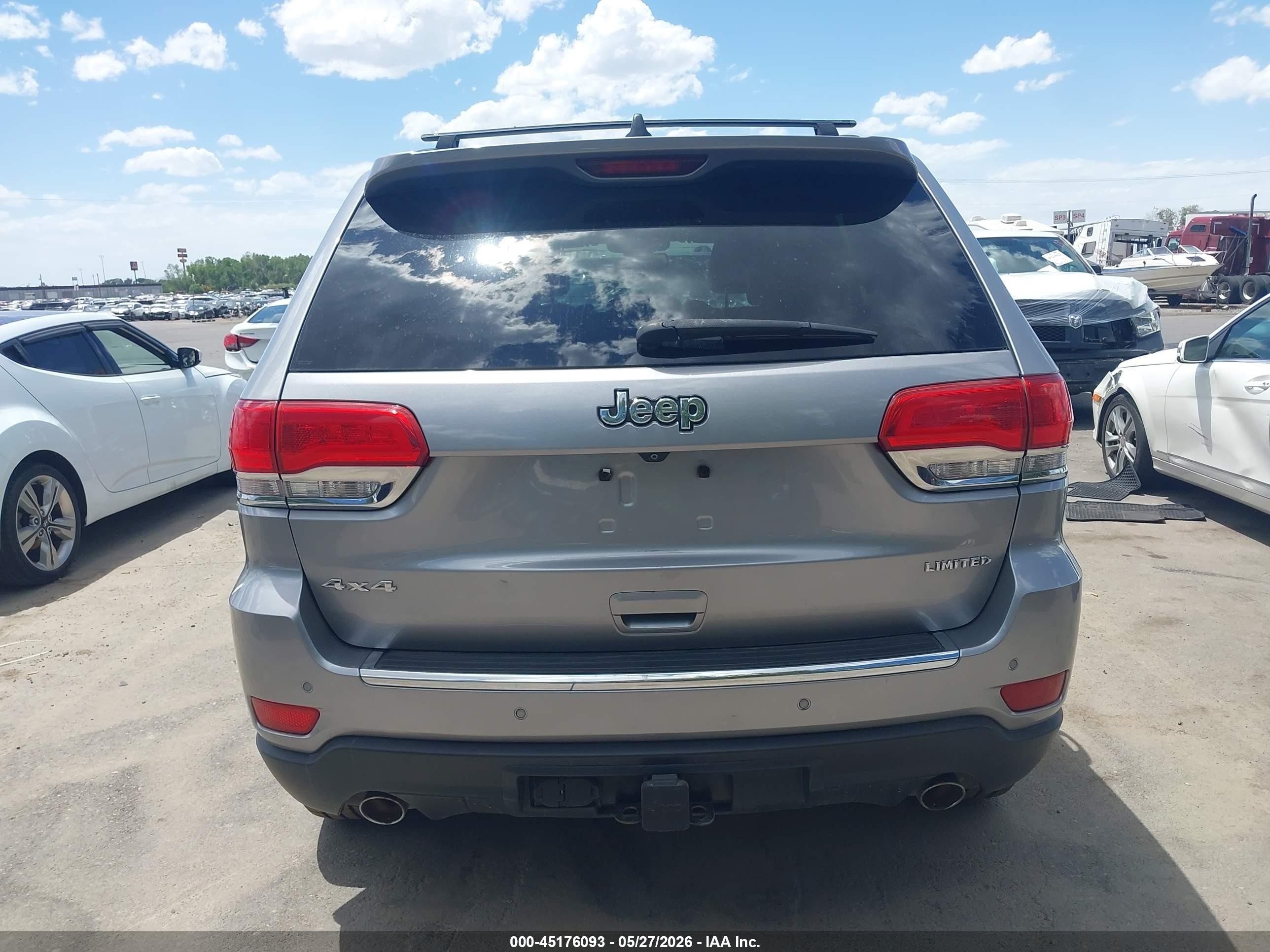 2014 Jeep Grand Cherokee Limited Серебряный vin: 1C4RJFBG4EC377146