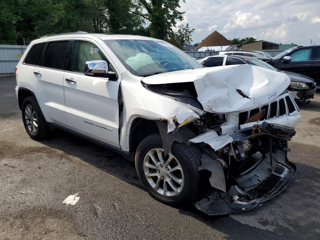 2014 Jeep Grand Cherokee Limited White vin: 1C4RJFBG4EC423249