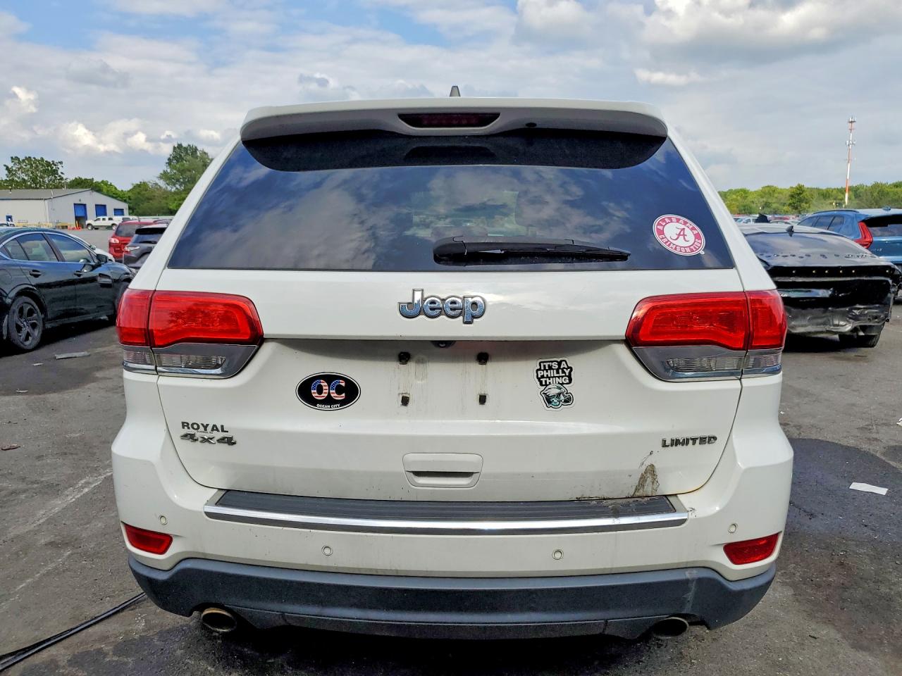 2014 Jeep Grand Cherokee Limited White vin: 1C4RJFBG4EC423249