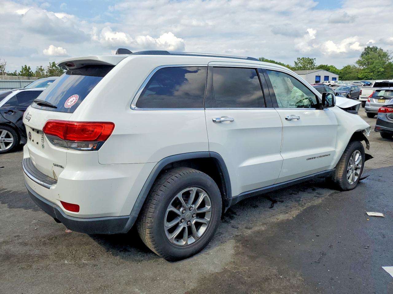 2014 Jeep Grand Cherokee Limited White vin: 1C4RJFBG4EC423249