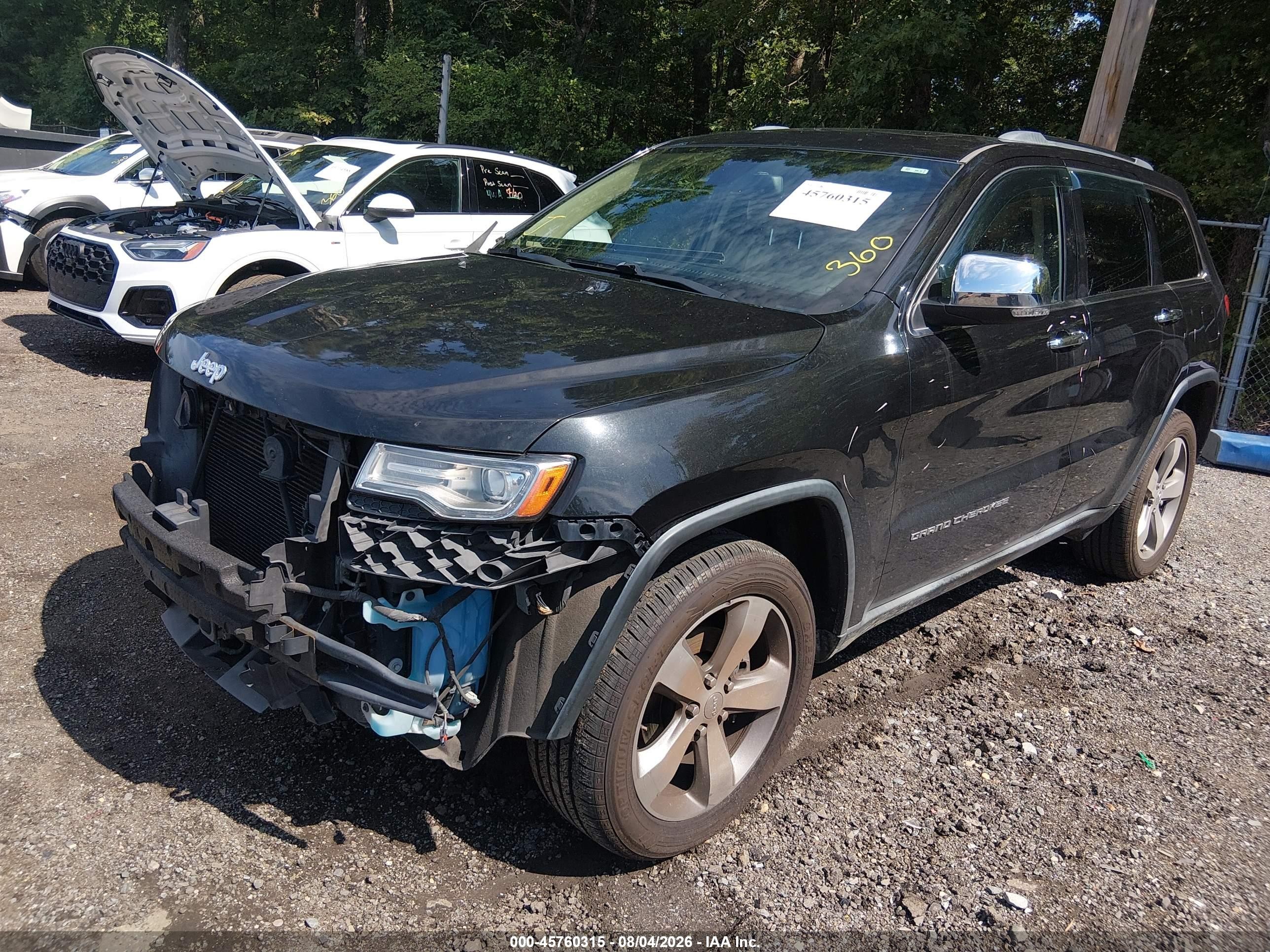 2014 Jeep Grand Cherokee Limited Black vin: 1C4RJFBG4EC457854