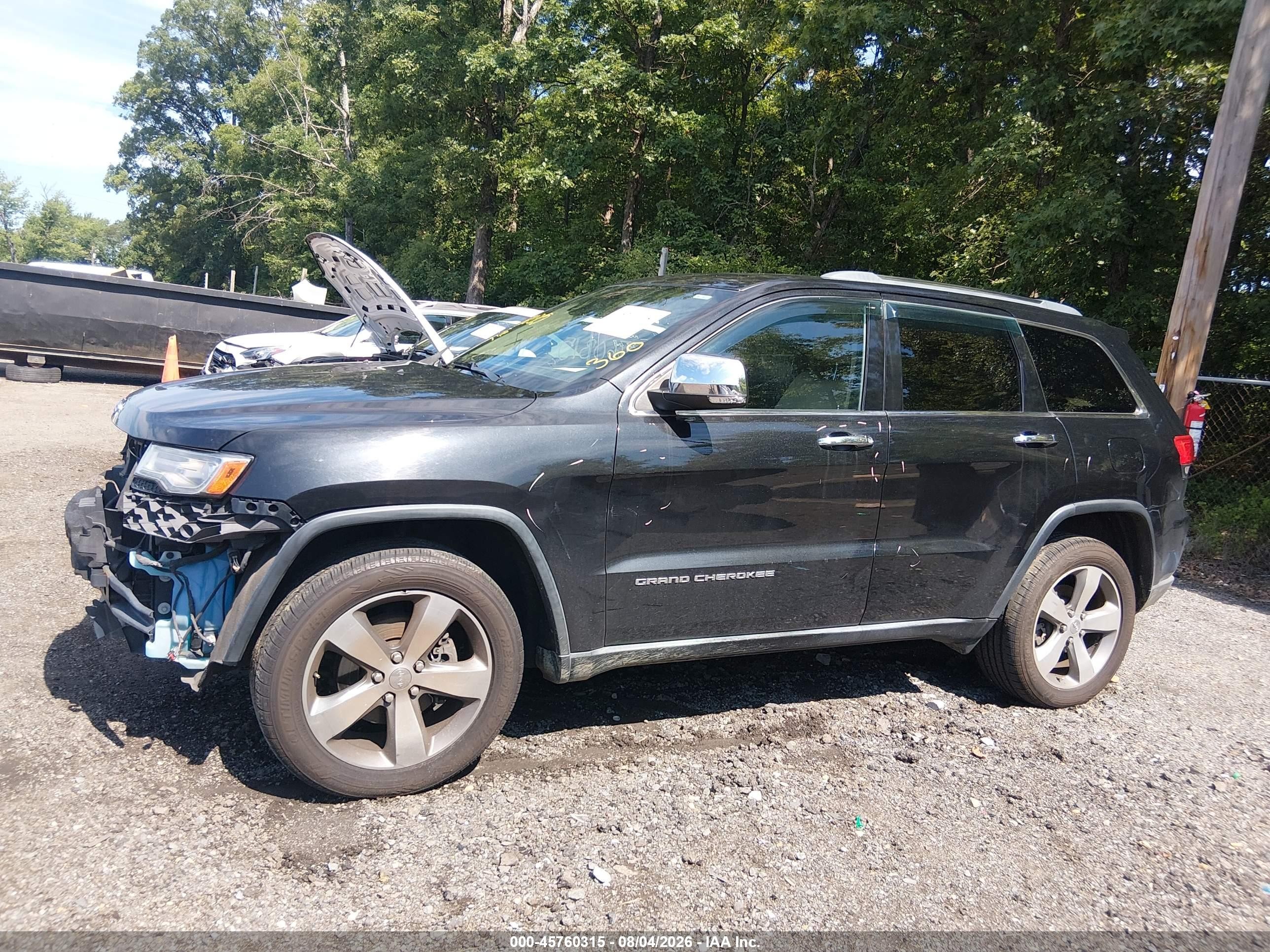 2014 Jeep Grand Cherokee Limited Black vin: 1C4RJFBG4EC457854